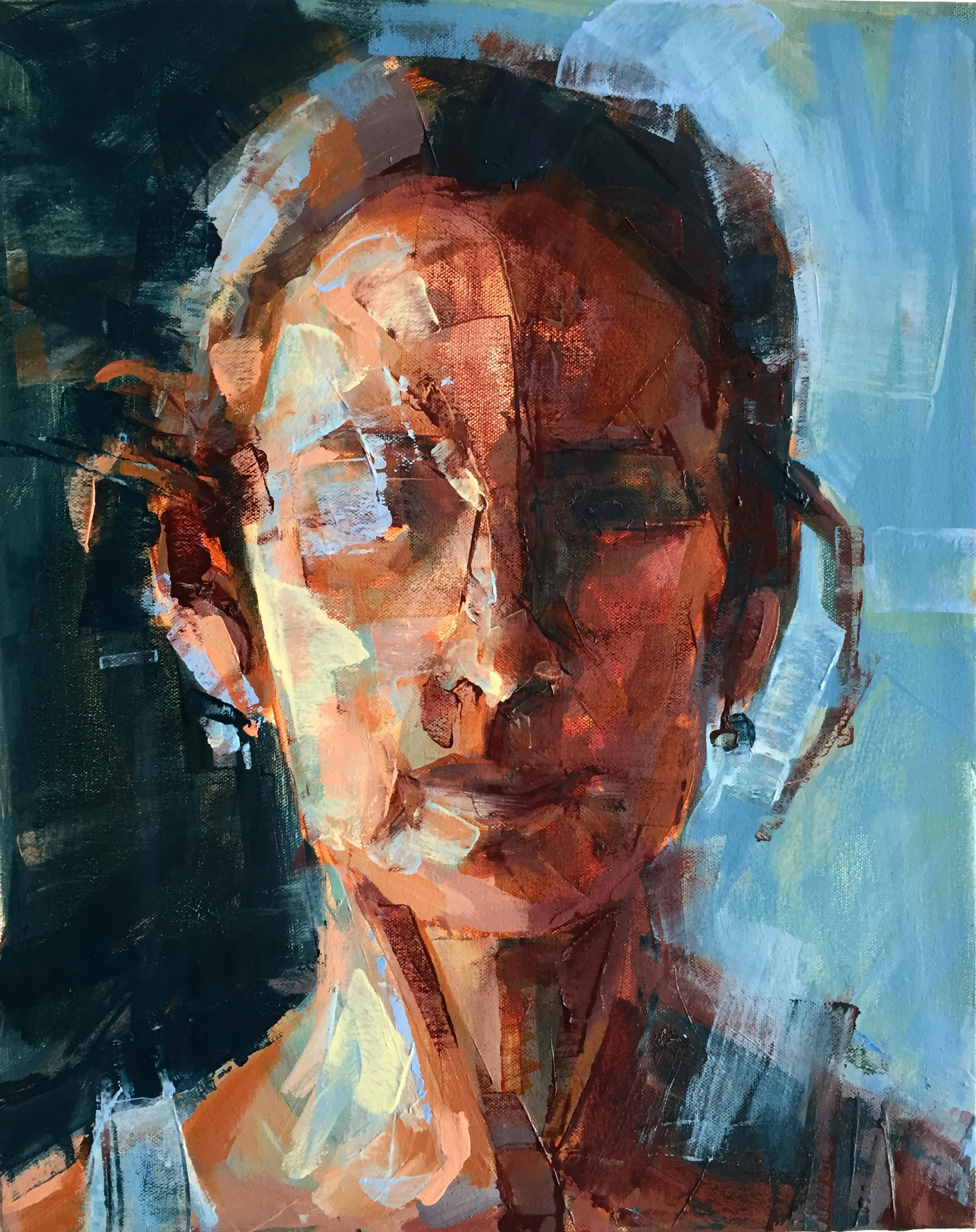 Split Self 2015 Oil on canvas 20" x 16"