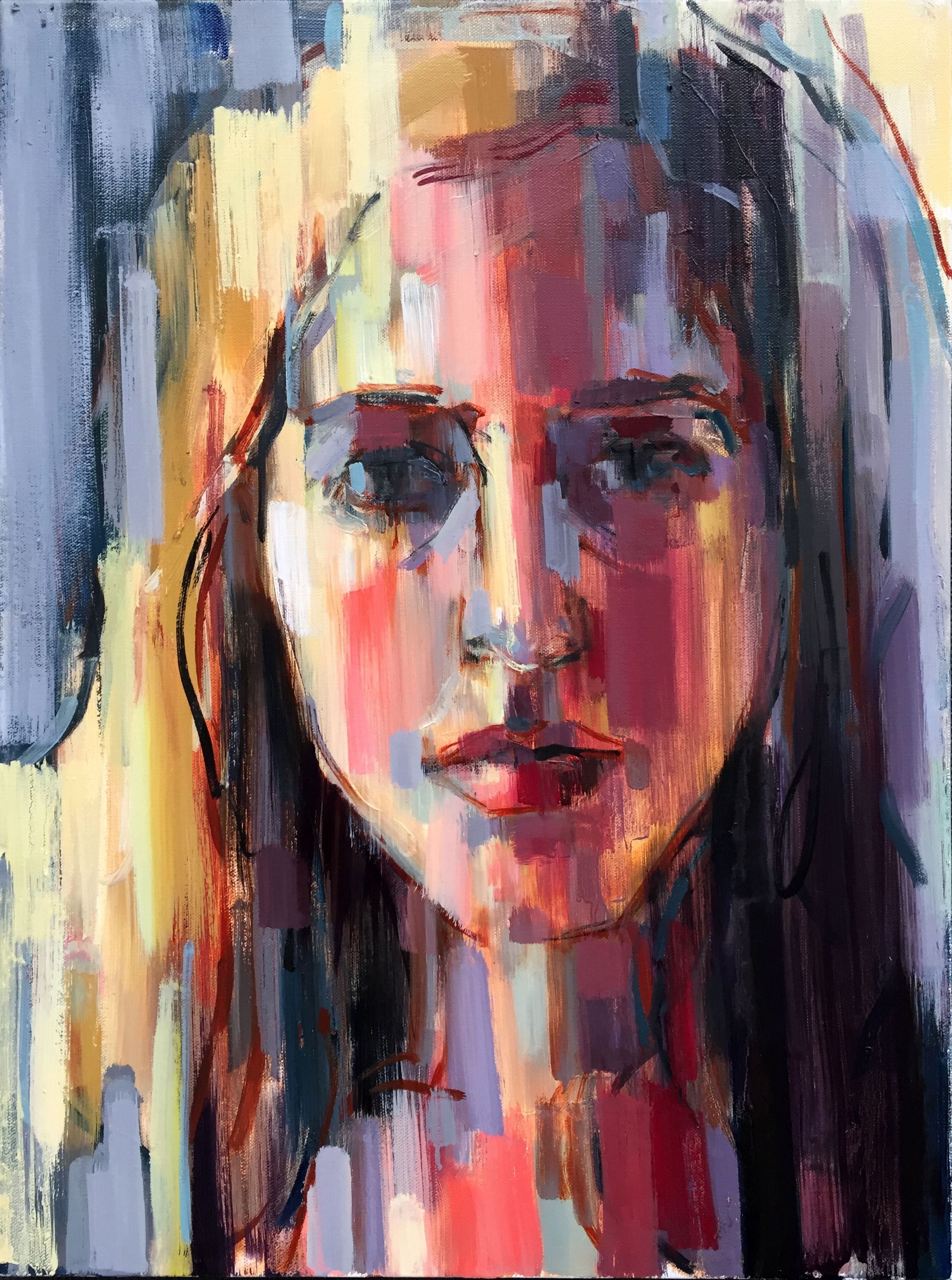  CGB in the Studio  2015 Oil on canvas 24" x 18" 