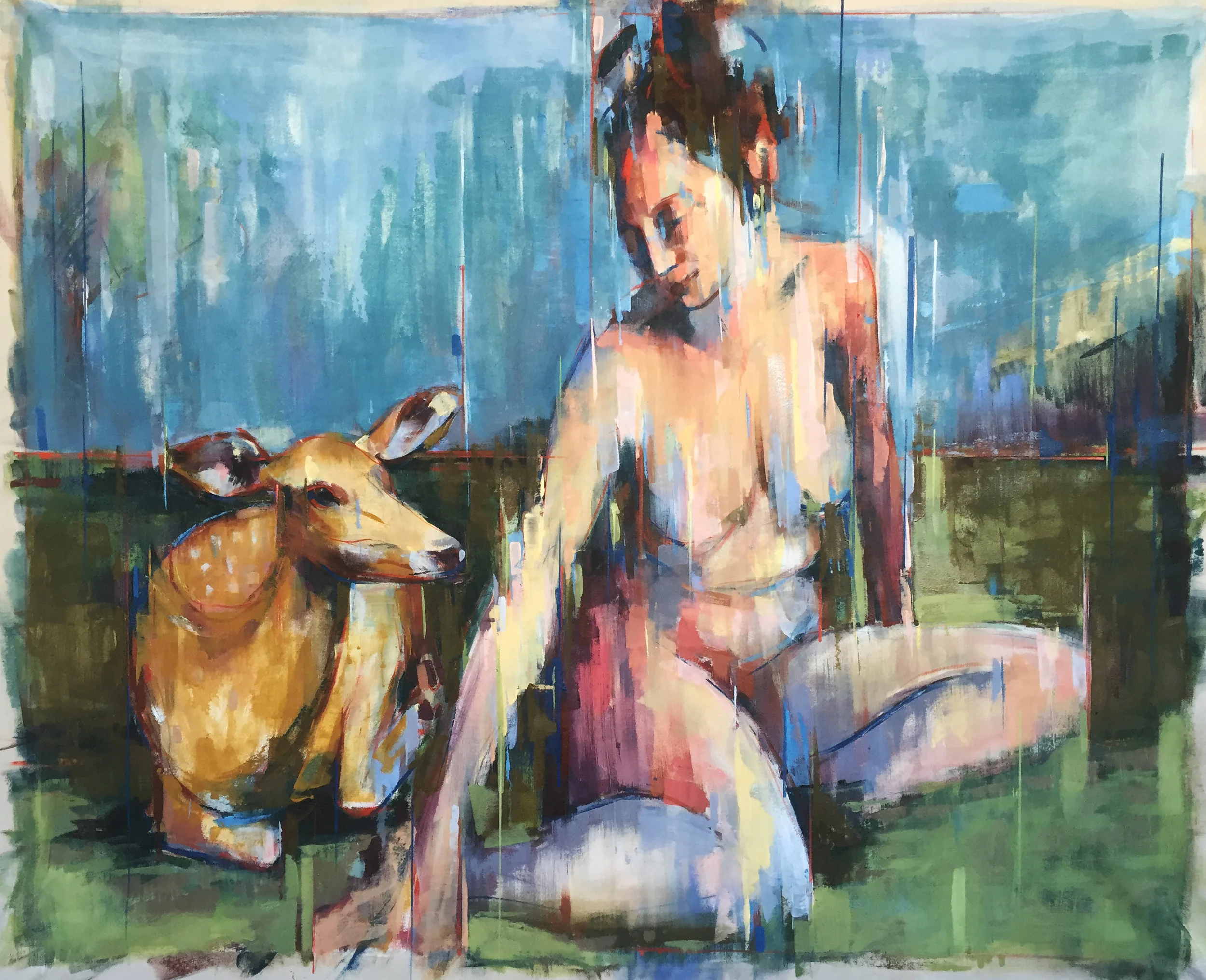 The Meadow 2016 Oil on canvas 49" x 60"