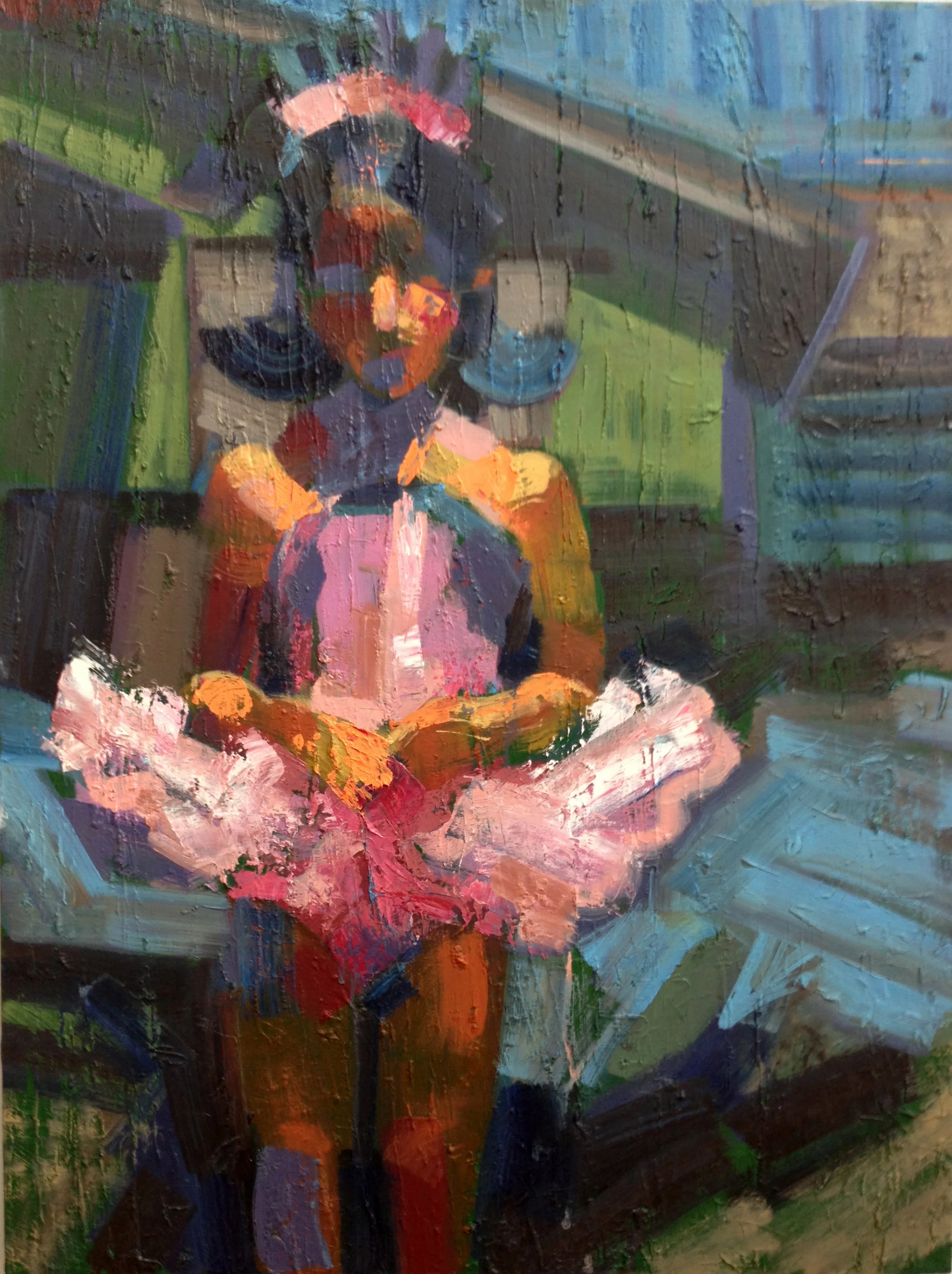 First Recital 2 2013 Oil on canvas 40" x 30"