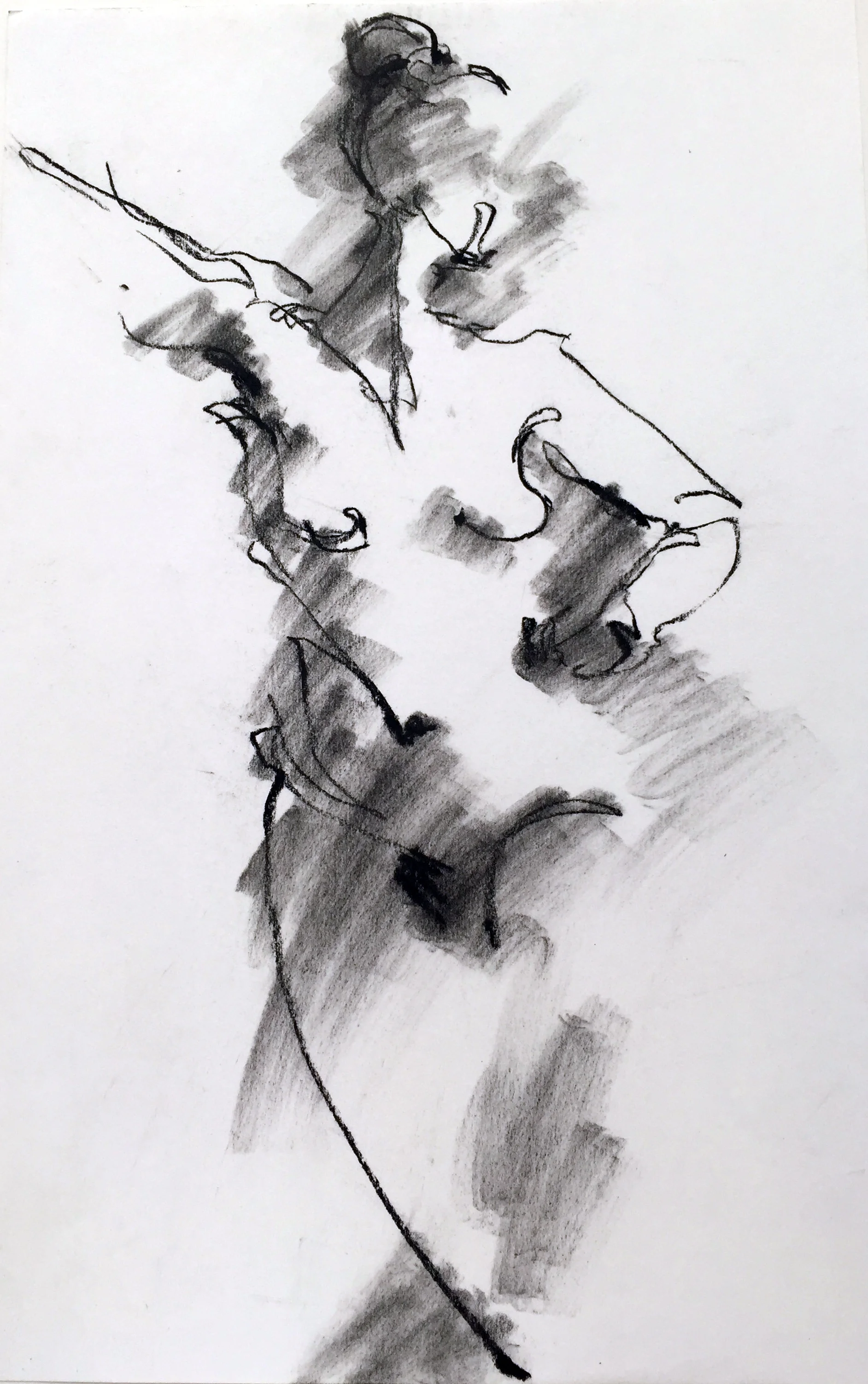 Nude 21 2016 Charcoal on paper 16" x 11"
