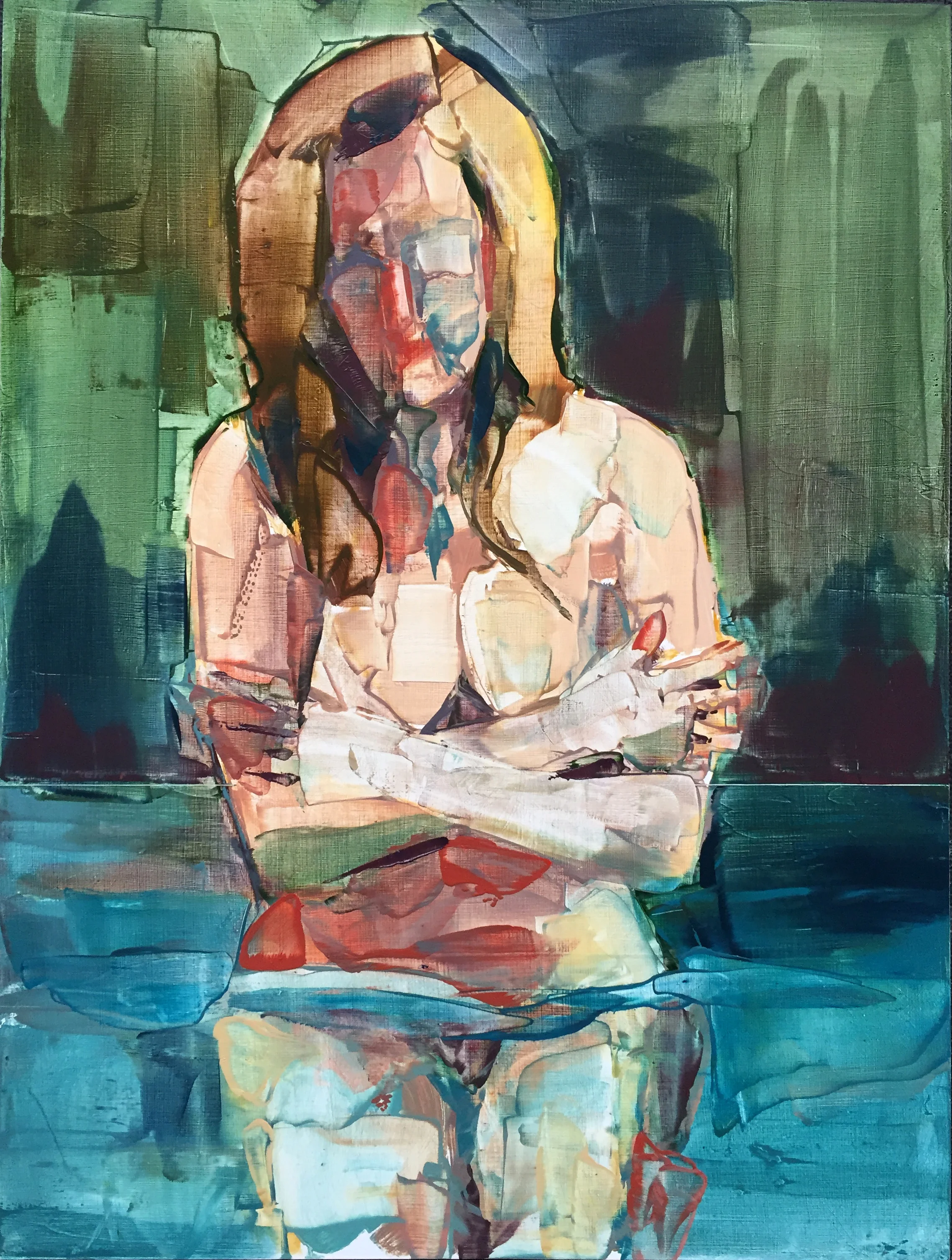Actaeon 2016 Oil on panel 24" x 18"