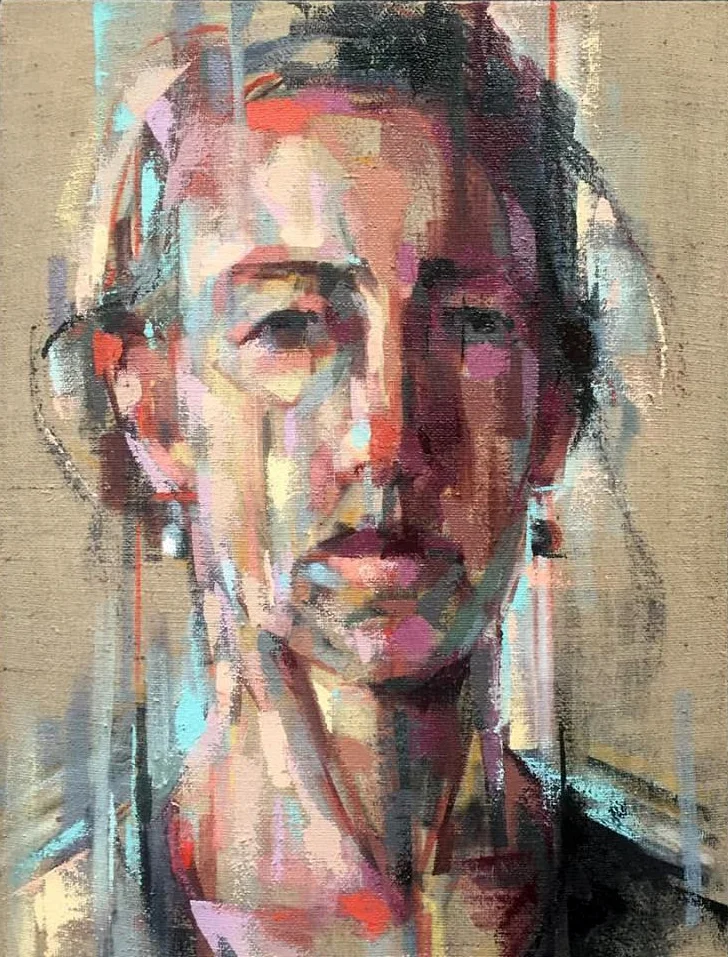 Election 2016 2016 Oil on burlap 36" x 24"