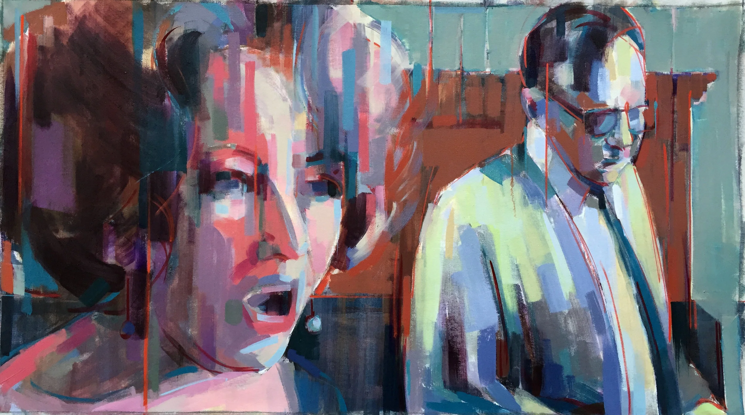Snap 2017 Oil on canvas 27" x 48"