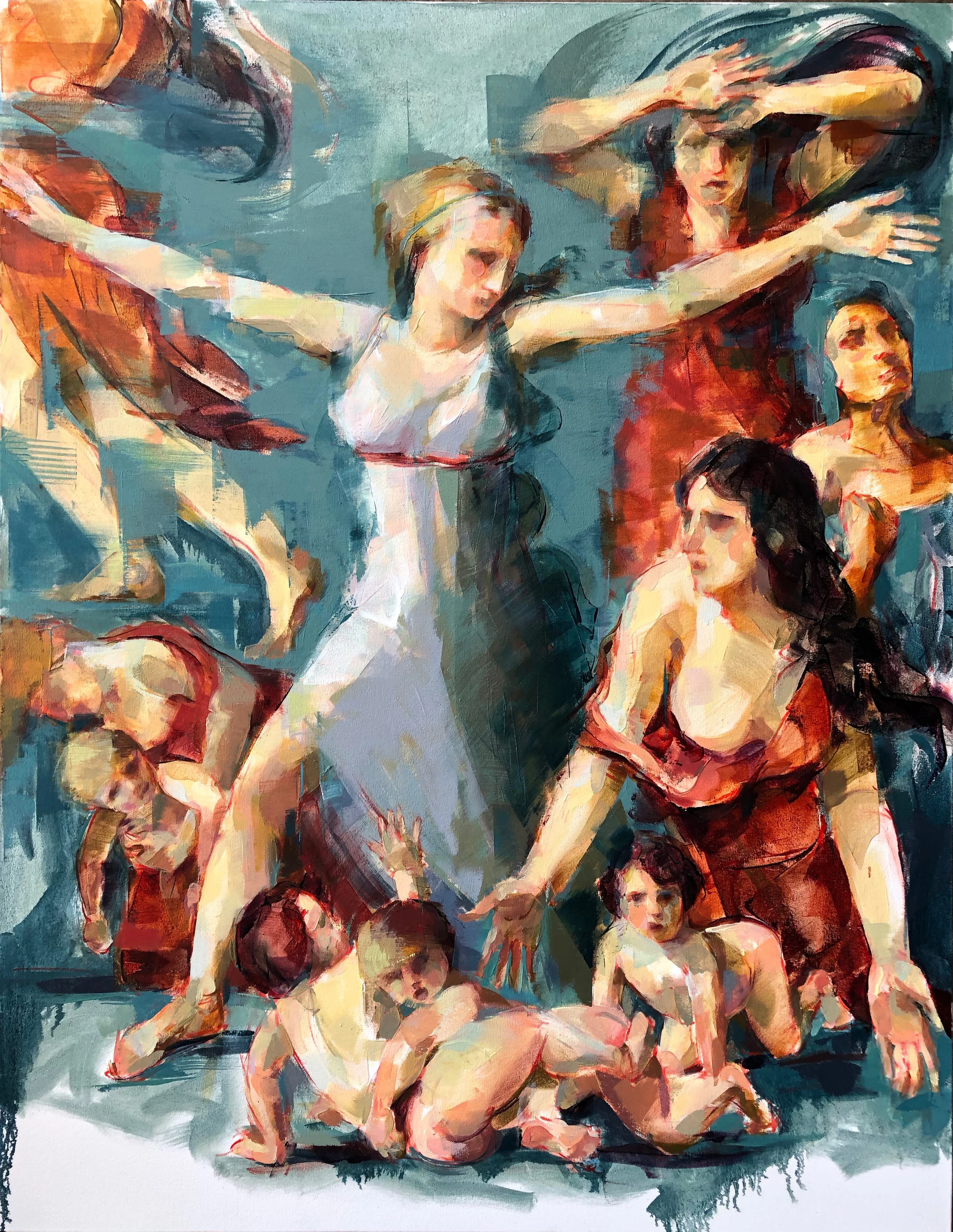 Sabine Women 2018 Oil on canvas 53" x 41"