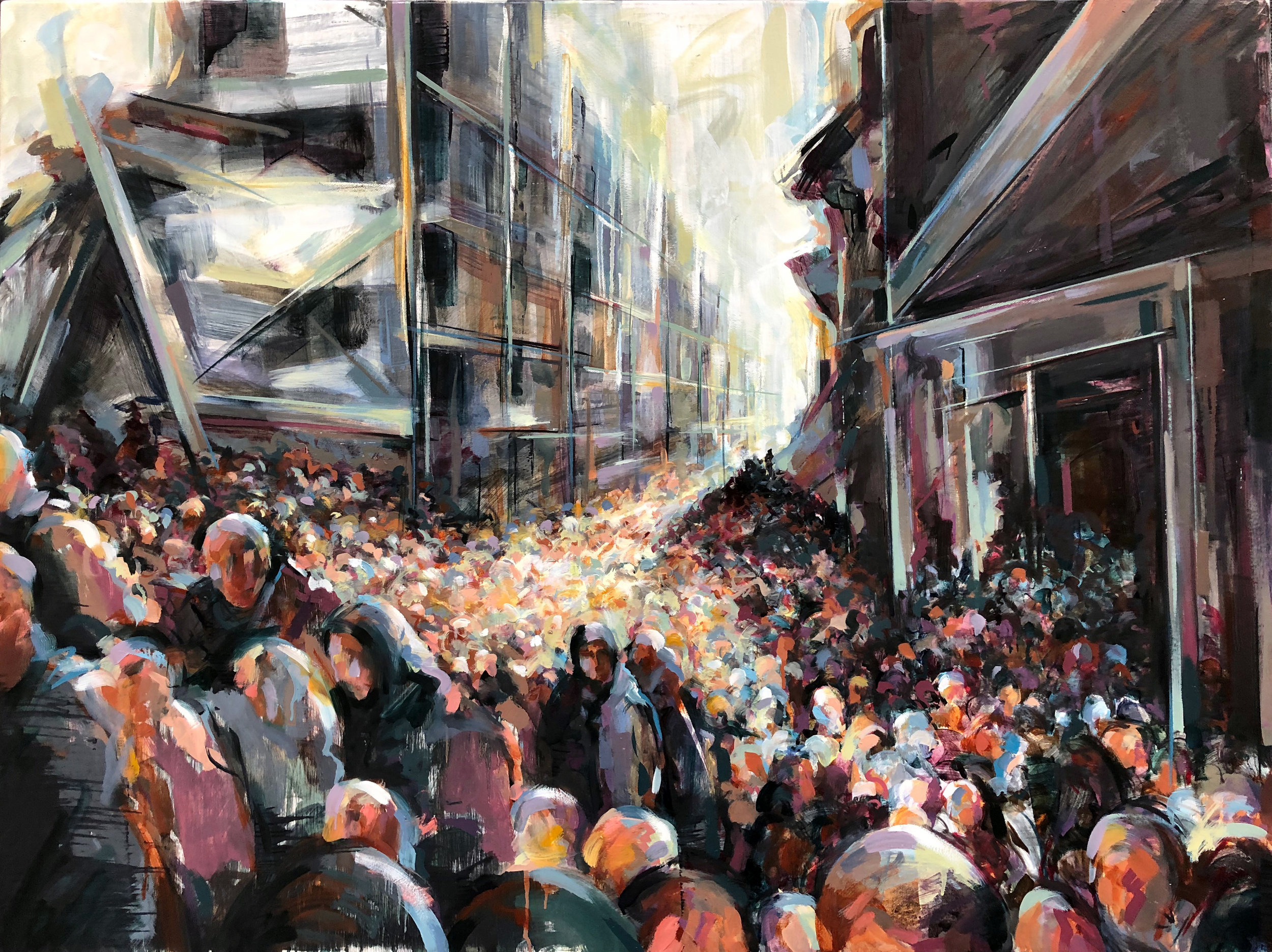   Hejeira, Syria  2019 Oil on canvas 30" x 40" 