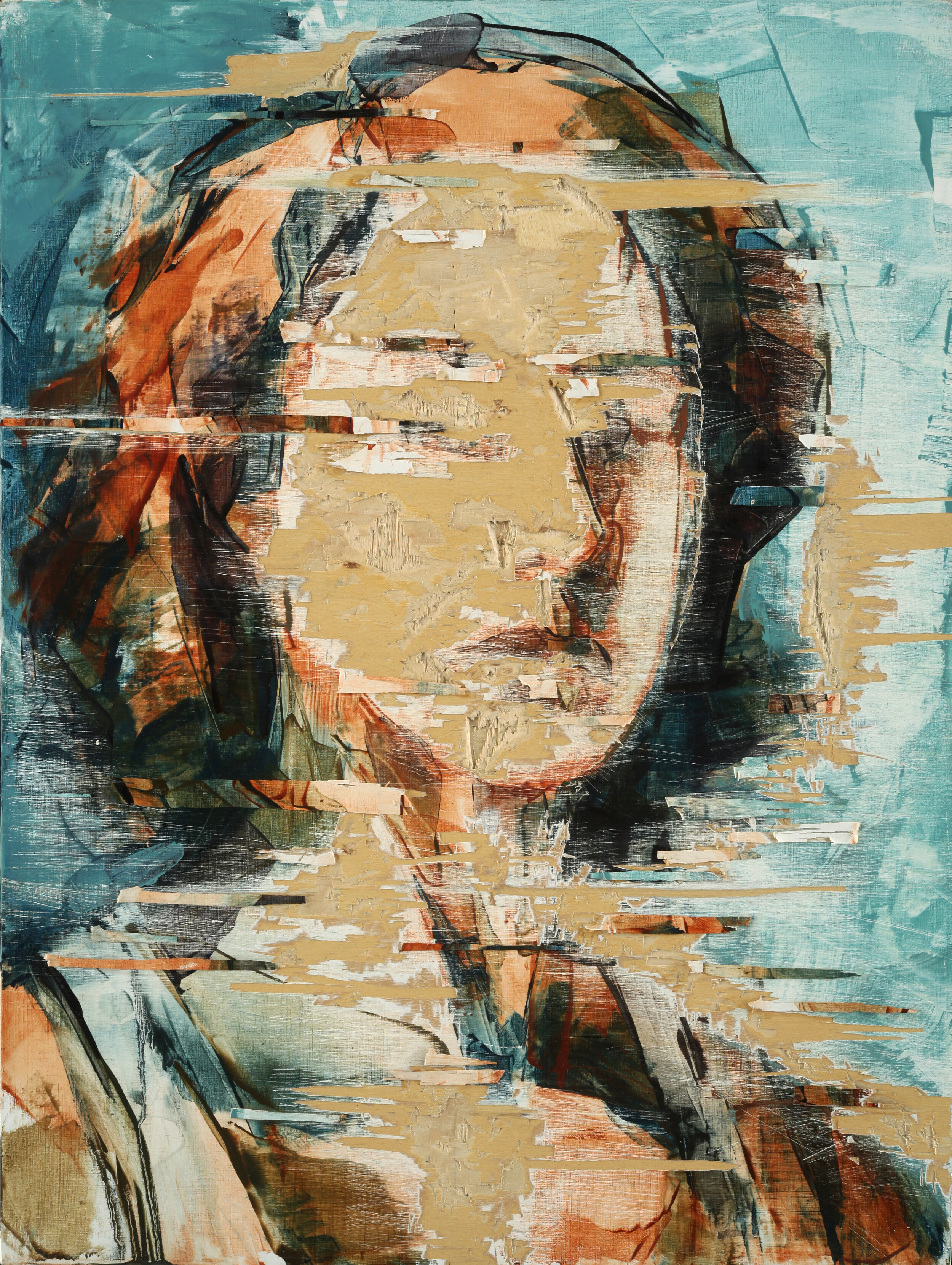   Self Portrait  2019 Oil on panel 24" x 18" 