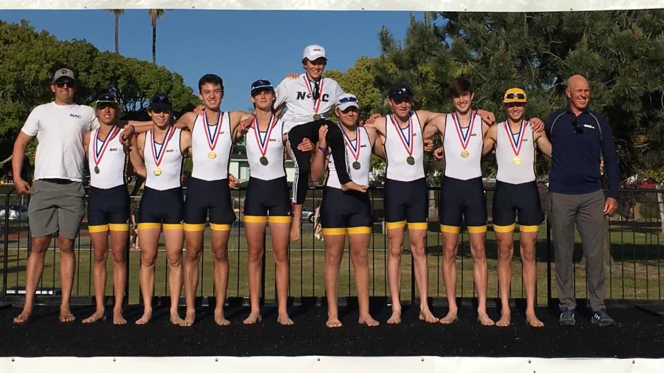 Yeeessss!!! Crew Classic Champions- NAC Novice Boys 8x. Caleb 5 seat. In this photo fourth rower from the left- only Freshman 6'3" 14 yrs old. Proud mom #rowermom #mysonisthebeastinfiveseat #dkfindshomes #dkcowles #nac4life #newportaquaticceenter #nac #newportrowing — feeling excited in San Diego, California .
