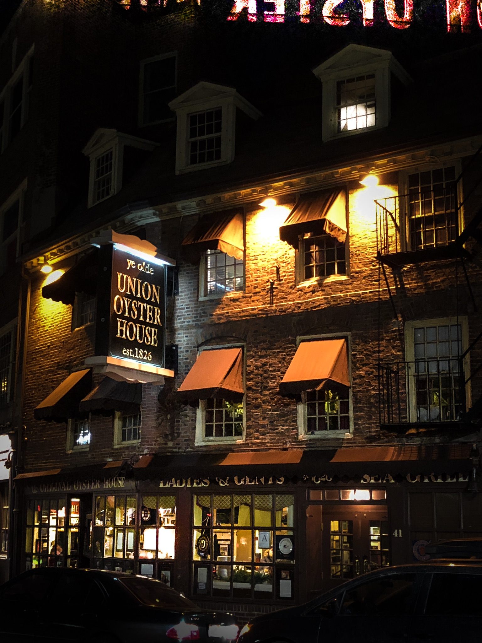 Nighttime in Boston