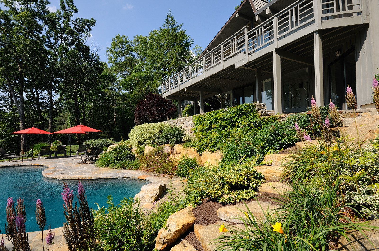 Design & build by The Laurel Rock Company , photo by Larry Merz. 