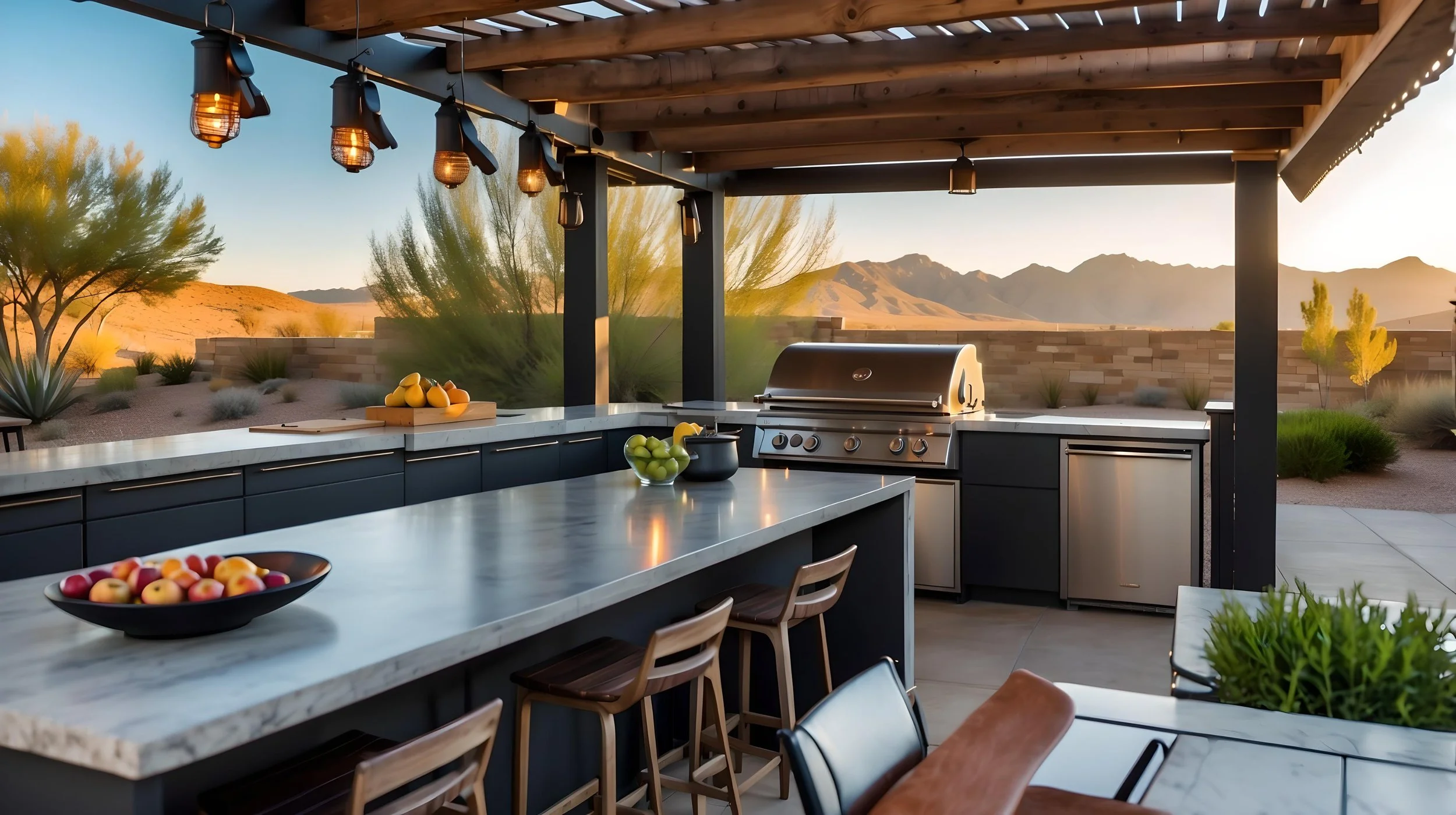 L-Shaped Outdoor Barbeque Island: How to Design a Backyard Grilling Paradise