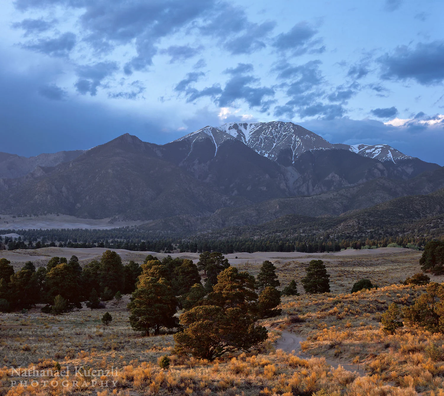 Sangre De Cristo Mountains, Great Sand Dunes NP, Colorado, May 2009