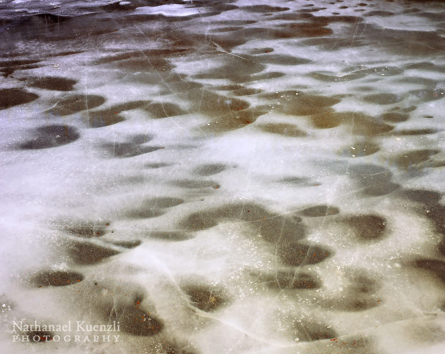 Ice Detail, Dream Lake, Rocky Mountain NP, Colorado, May 2009