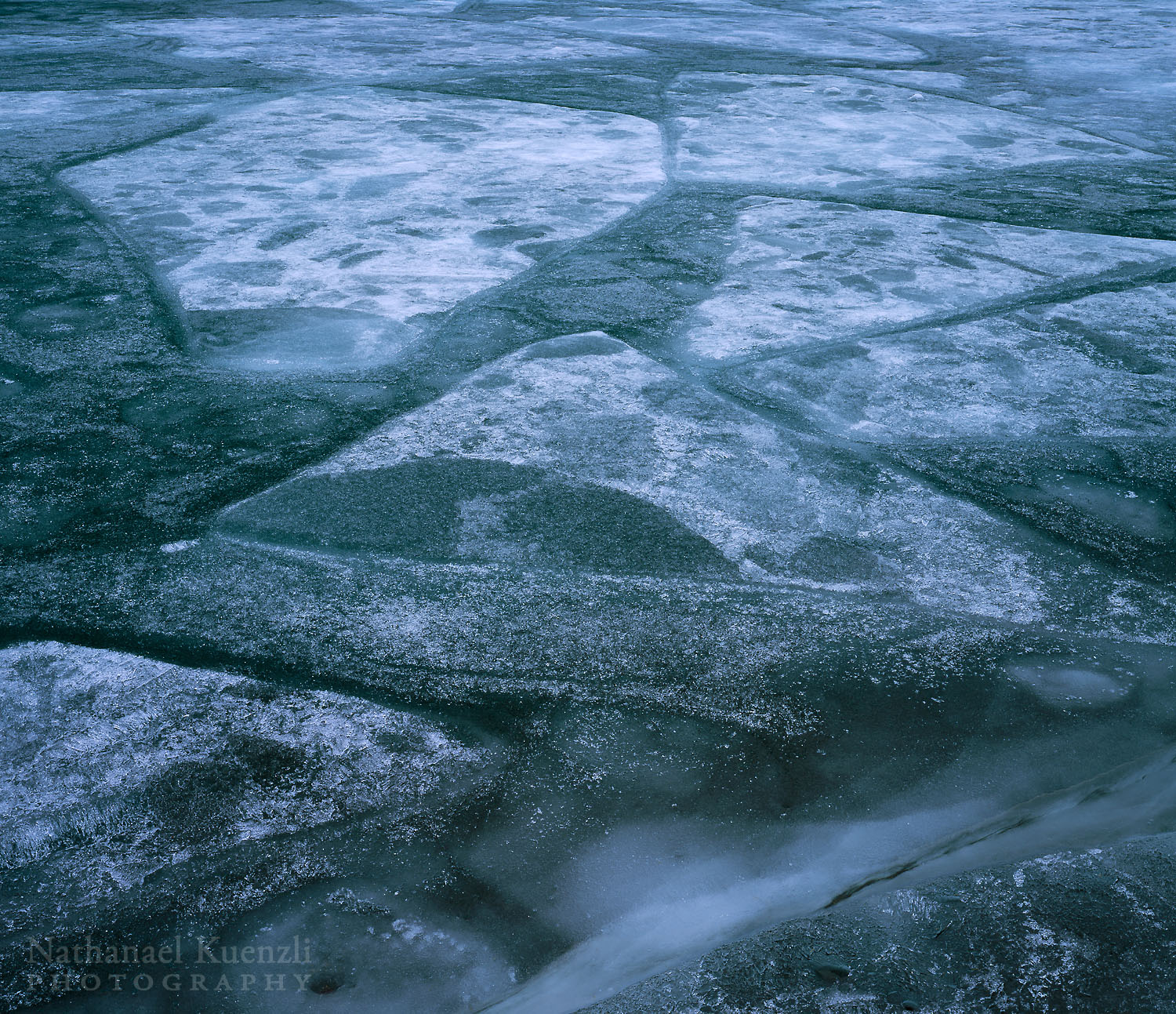   Lake Superior Ice, Grand Portage State Forest, Minnesota, March 2003  