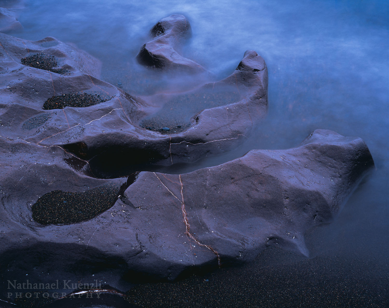   Lake Superior Water and Rock, Temperance River State Park, Minnesota, September 2004  