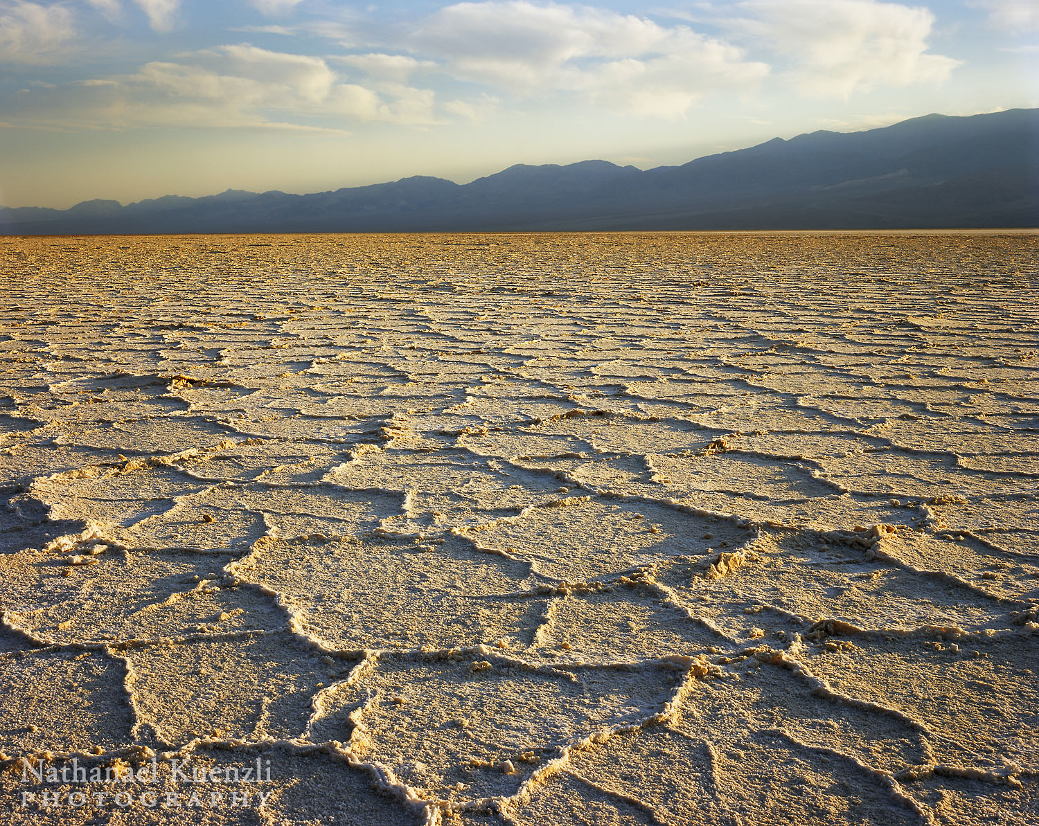   Badwater Basin and Panamint Range, Death Valley National Park, California, April 2008  