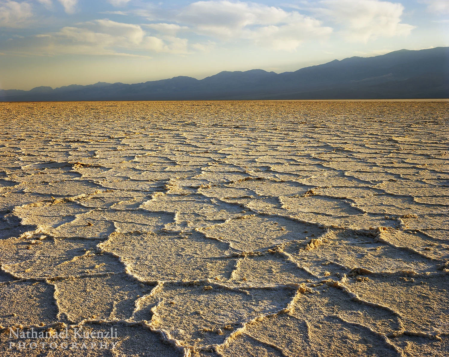 Badwater Basin and Panamint Range, Death Valley National Park, California, April 2008