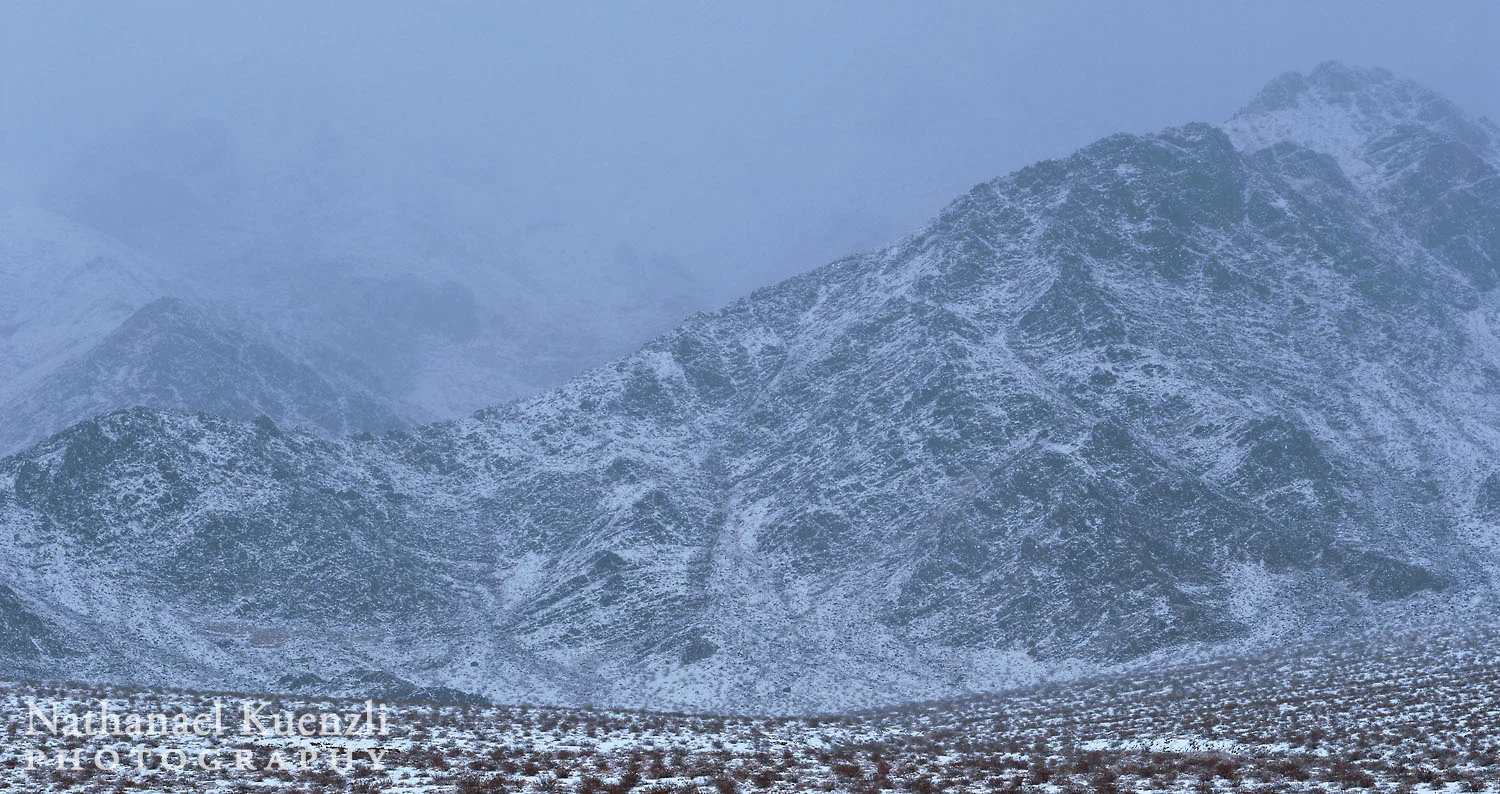 Snow, Cottonwood Mountains, Death Valley NP, California, February 2011