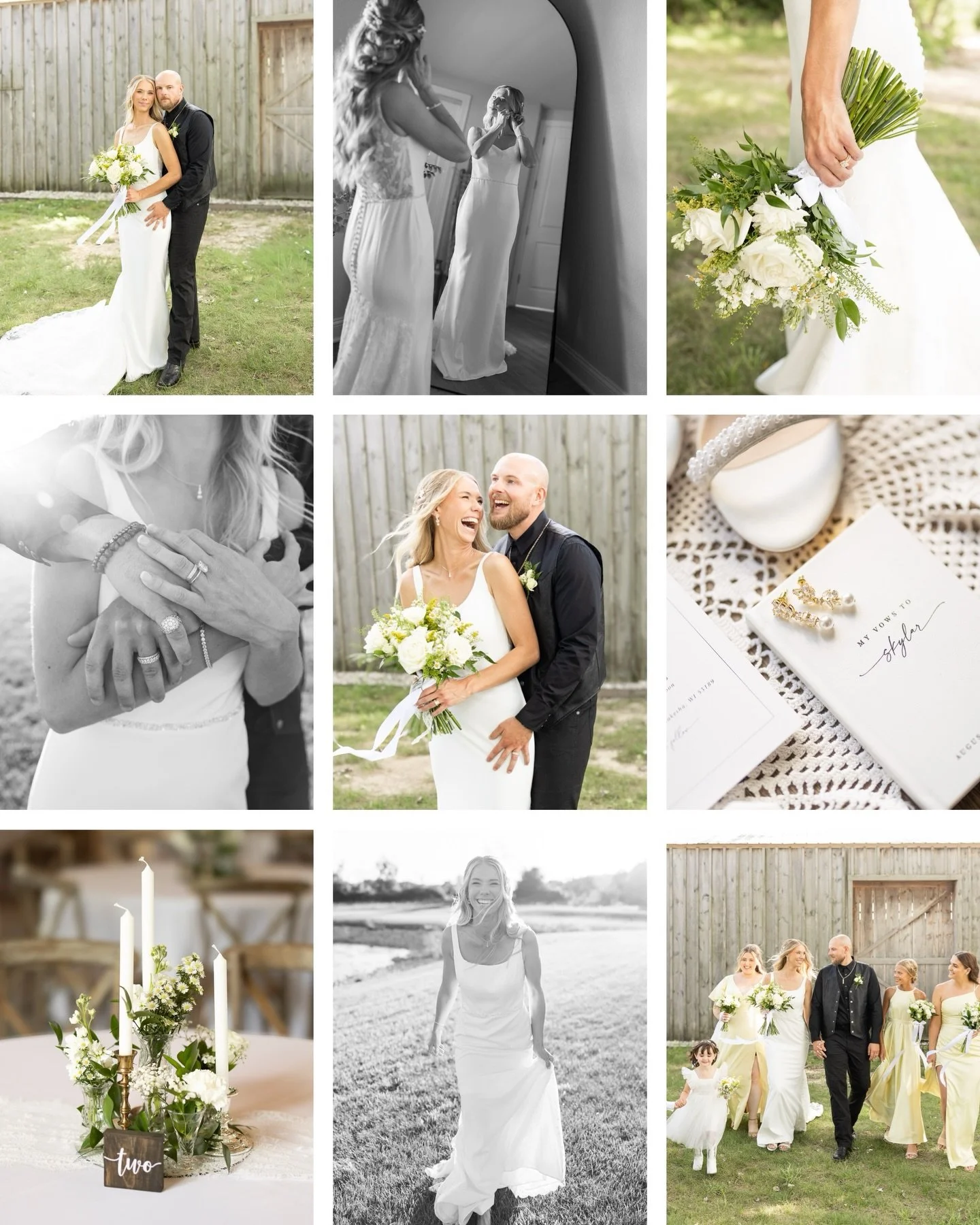 ✨15 WEDDINGS✨ 

🌻That&rsquo;s 15 different days, couples, timelines, lighting, weather, wedding parties, priorities and styles. 

🌻Not every wedding will look exactly the alike when it comes to editing, color, etc. and that&rsquo;s a GOOD THING. 

