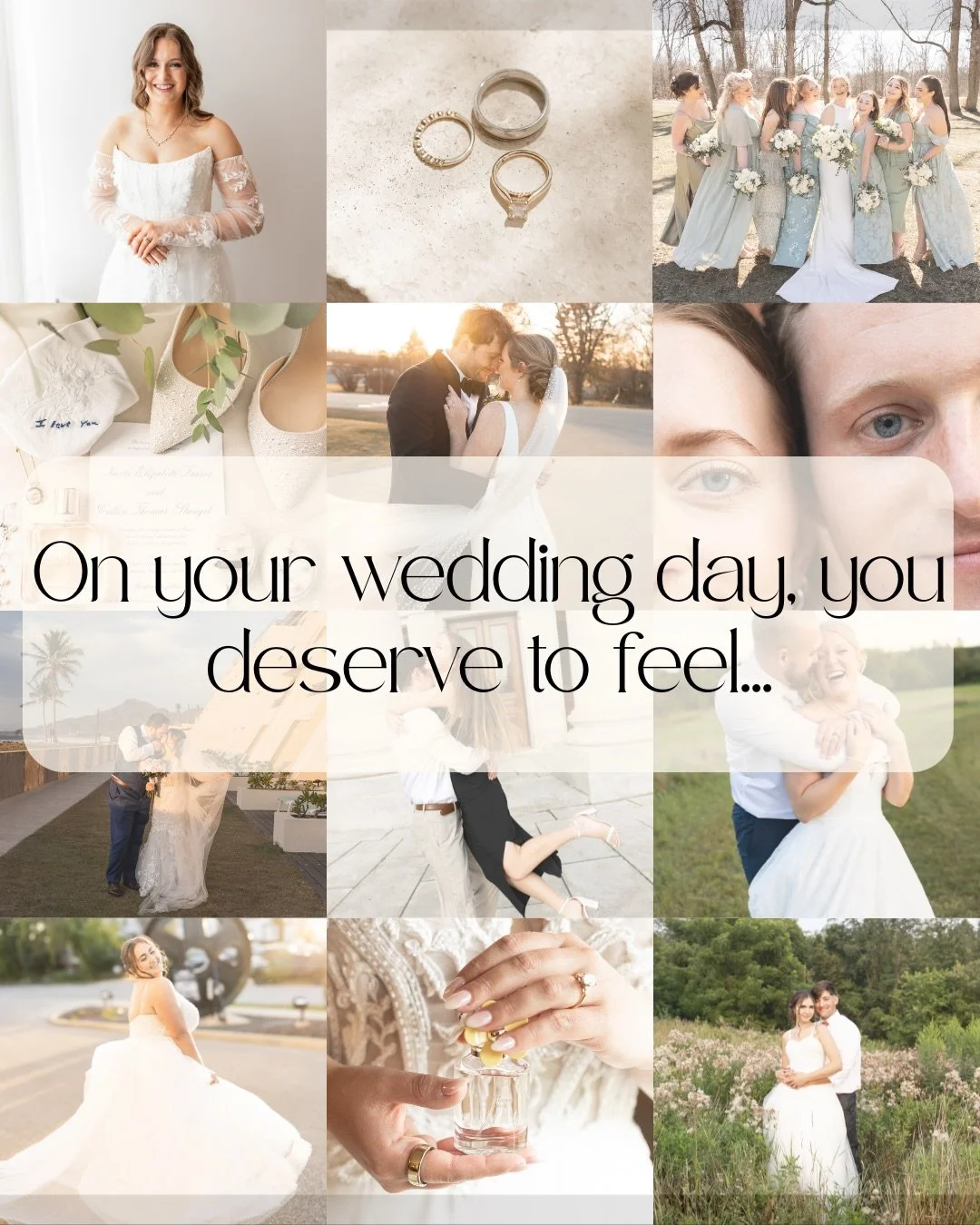 You deserve to feel ALL THE THINGS on your wedding day. Joy, butterflies, anticipation, and grief and delight. All normal. All make us human and make your day as authentic and beautifully you.✨

Rachel Miller photography
Milwaukee wedding photographe