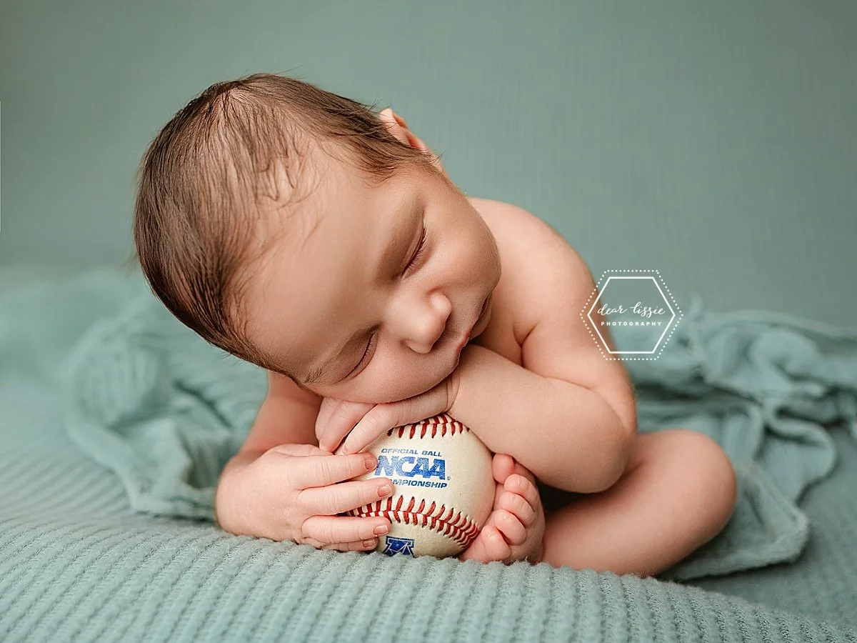 The happiest little baby baller I ever did see! Scroll to see a really big smile! Meet Peter.

#babyphotography #dearlissie #givemeyourbabies #greenvillenewbornphotographer #idoitforthesnuggles #kiddingaroundgreenville #newborn #newbornbaby #newbornb