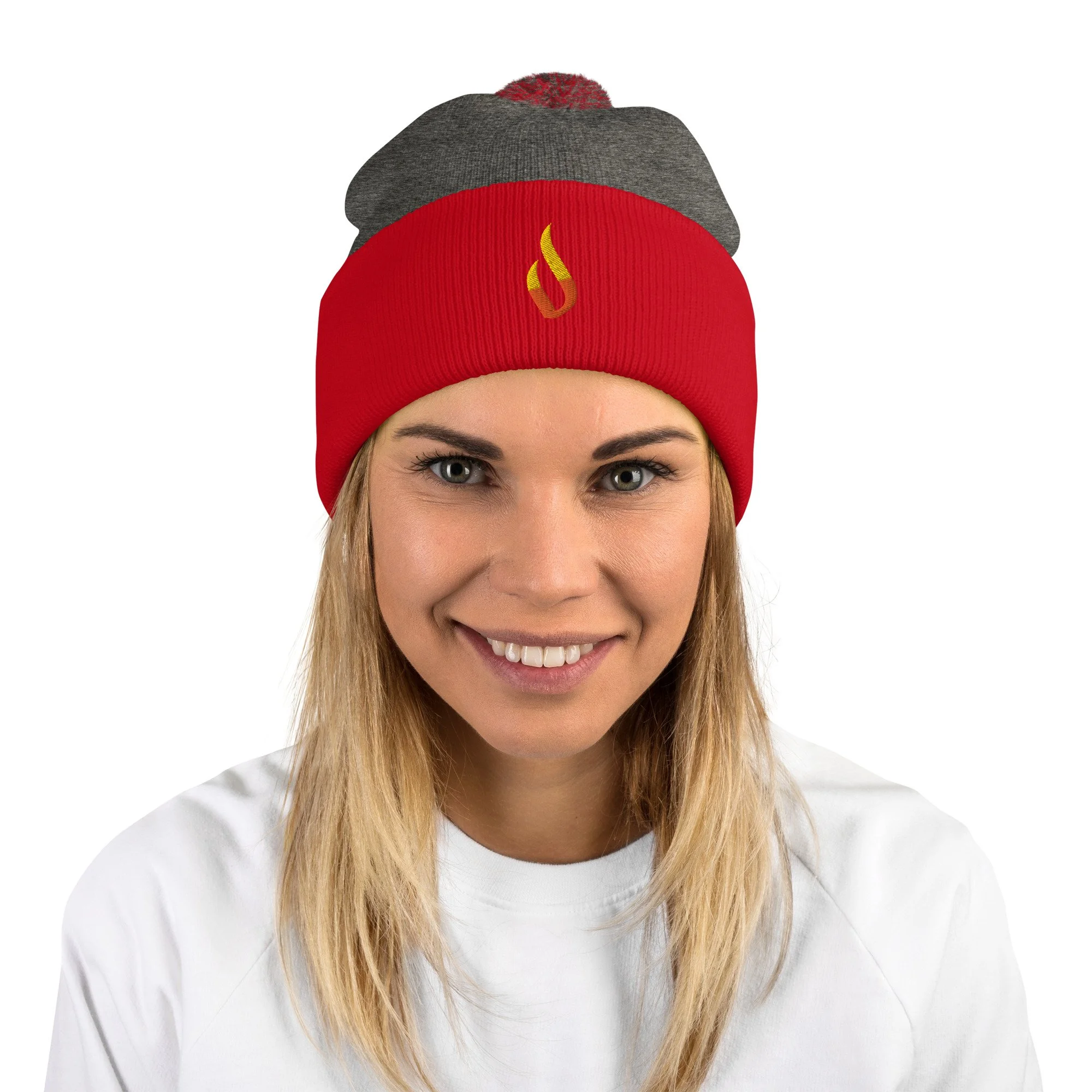 pom-pom-knit-cap-dark-heather-grey-red-front-645e6726be40d.jpg