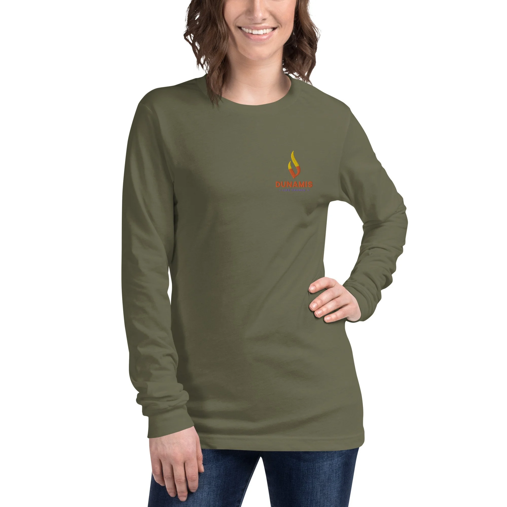 unisex-long-sleeve-tee-military-green-front-645eaef83d19b.jpg