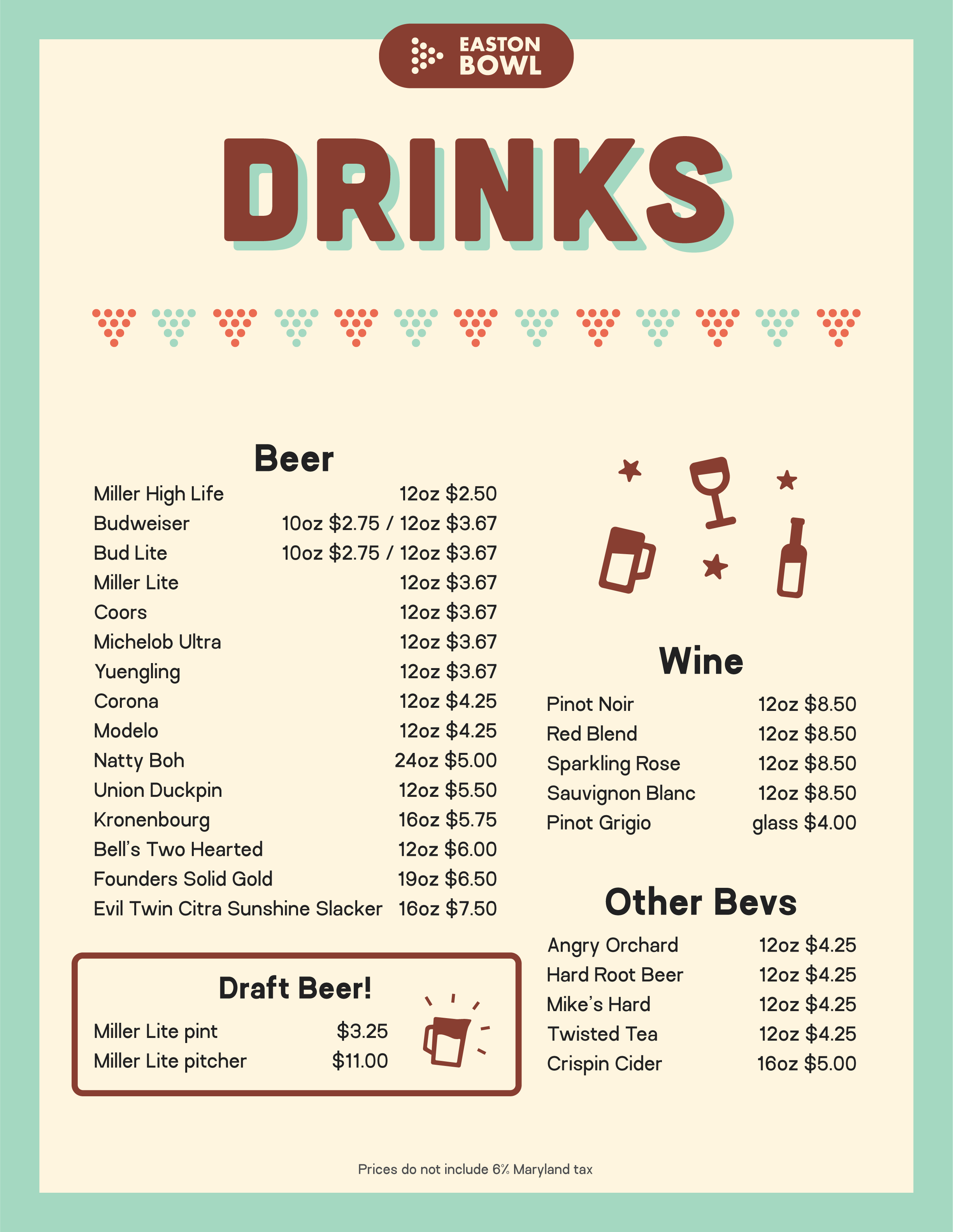 Beer — Easton Bowl