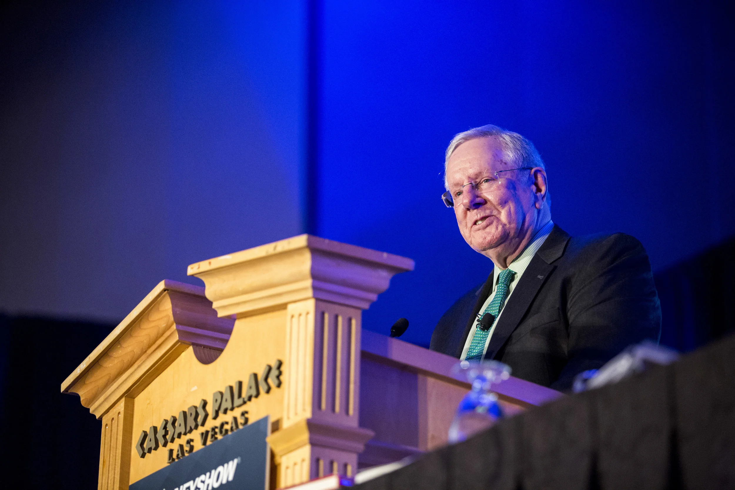 Steve Forbes speaks about "What Should Trump Do Now for a Great Economy?" at the MoneyShow at Caesars Palace in Las Vegas on Monday, May 15, 2017. Patrick Connolly Las Vegas Review-Journal @PConnPie