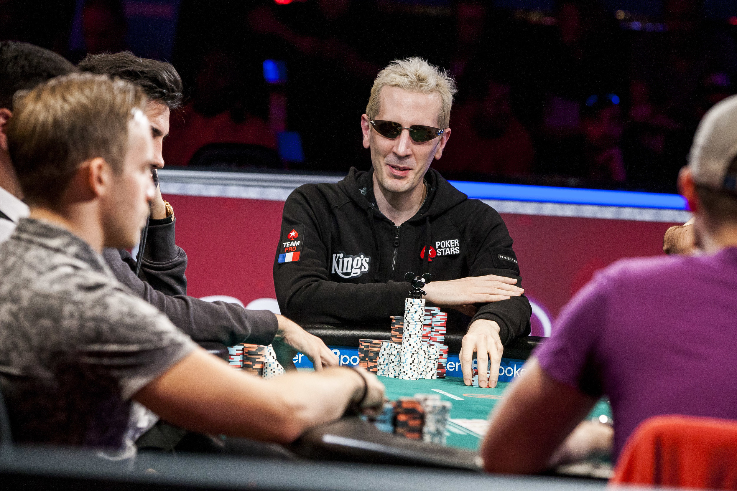  Bertrand "ElkY" Grospellier competes in the $111,111 buy-in High Roller for One Drop No-Limit Hold'em event at the World Series of Poker at the Rio Convention Center on Monday, June 5, 2017. Patrick Connolly Las Vegas Review-Journal @PConnPie 
