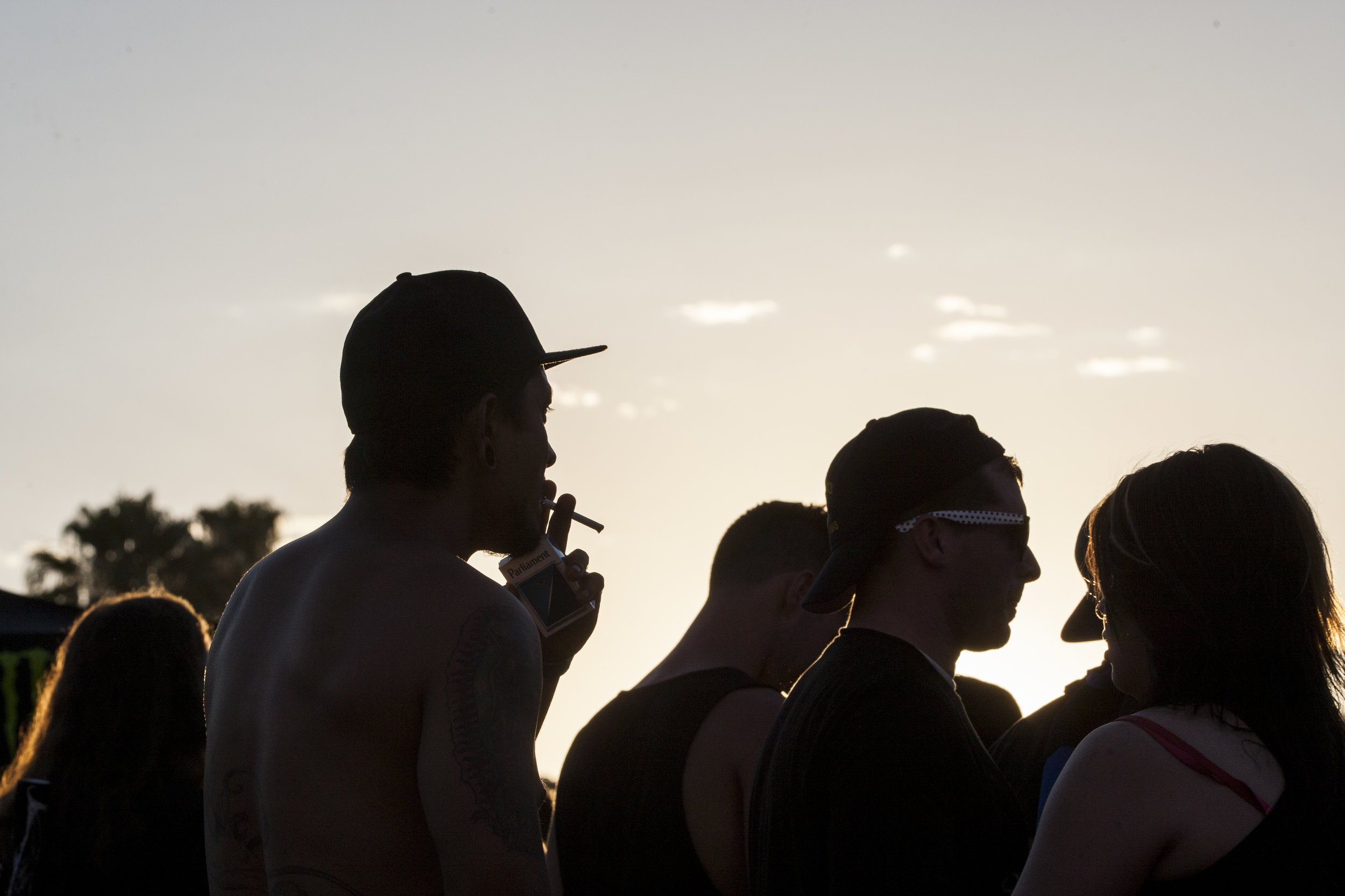  The sun sets on Vans Warped Tour attendees at the Hard Rock Hotel and Casino on Friday, June 23, 2017.  Patrick Connolly Las Vegas Review-Journal @PConnPie 