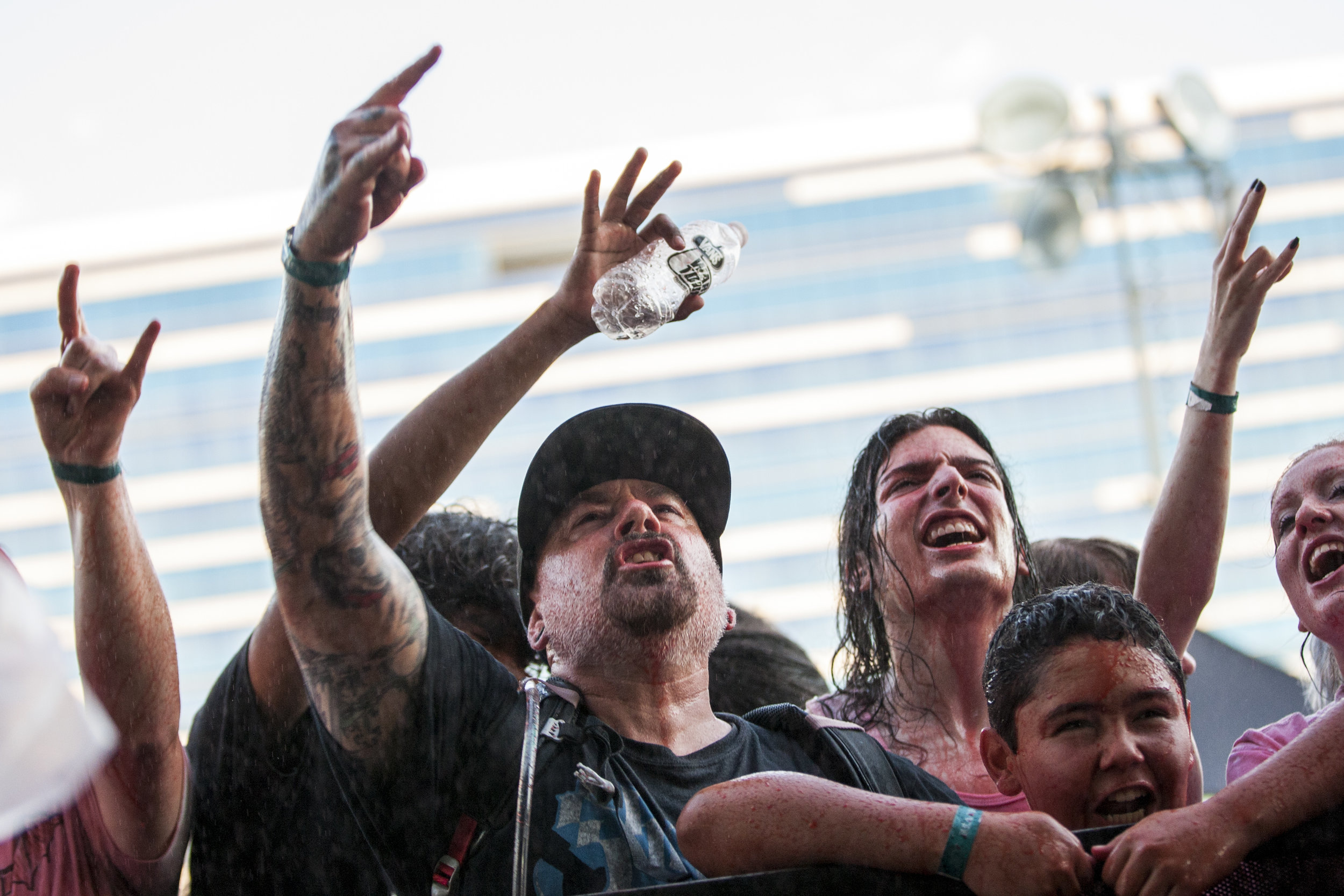  GWAR fans cheer as GWAR performs at Vans Warped Tour at the Hard Rock Hotel and Casino on Friday, June 23, 2017.  Patrick Connolly Las Vegas Review-Journal @PConnPie 