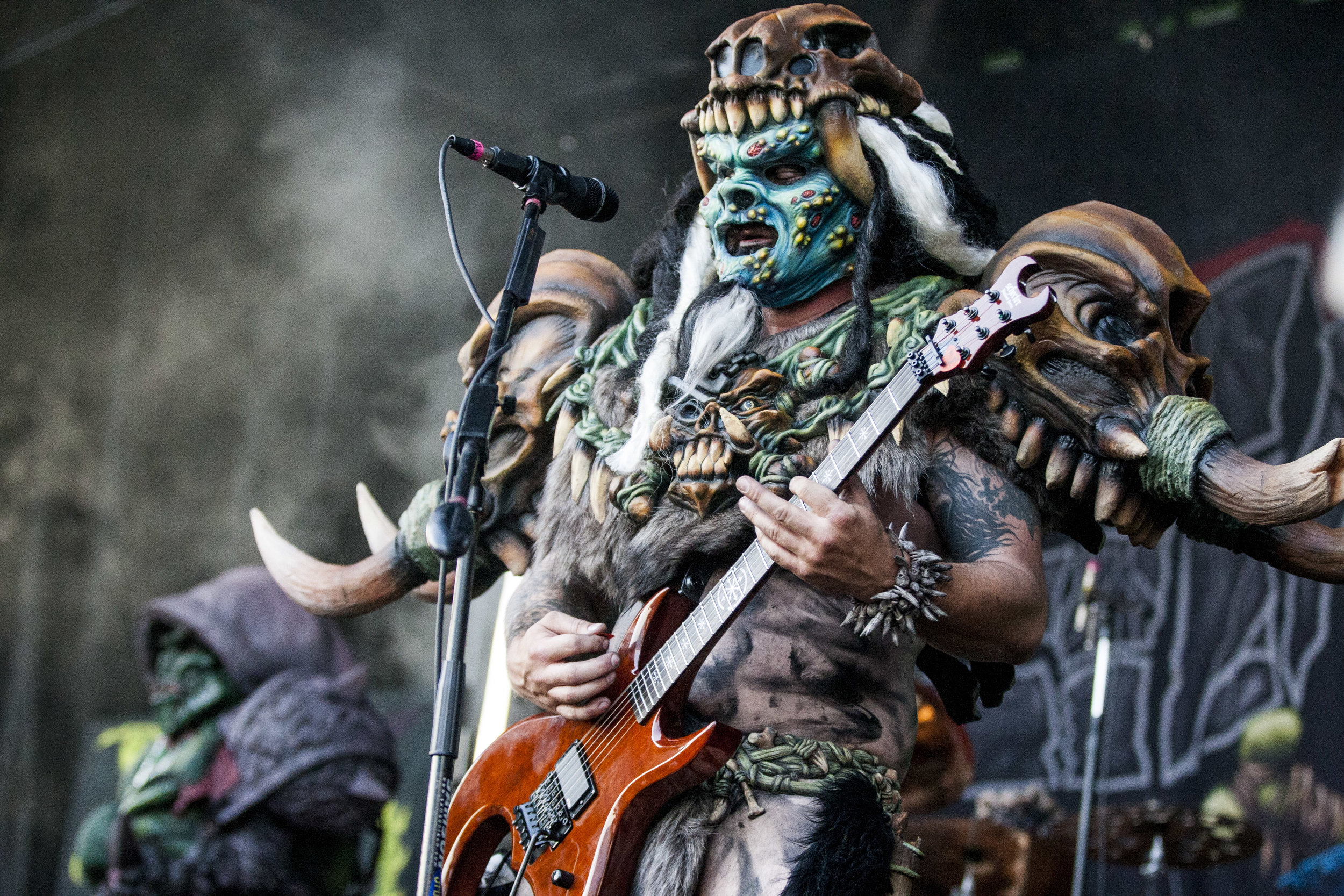  Brent Purgason (Pustulus Maximus) of GWAR performs at Vans Warped Tour at the Hard Rock Hotel and Casino on Friday, June 23, 2017.  Patrick Connolly Las Vegas Review-Journal @PConnPie 