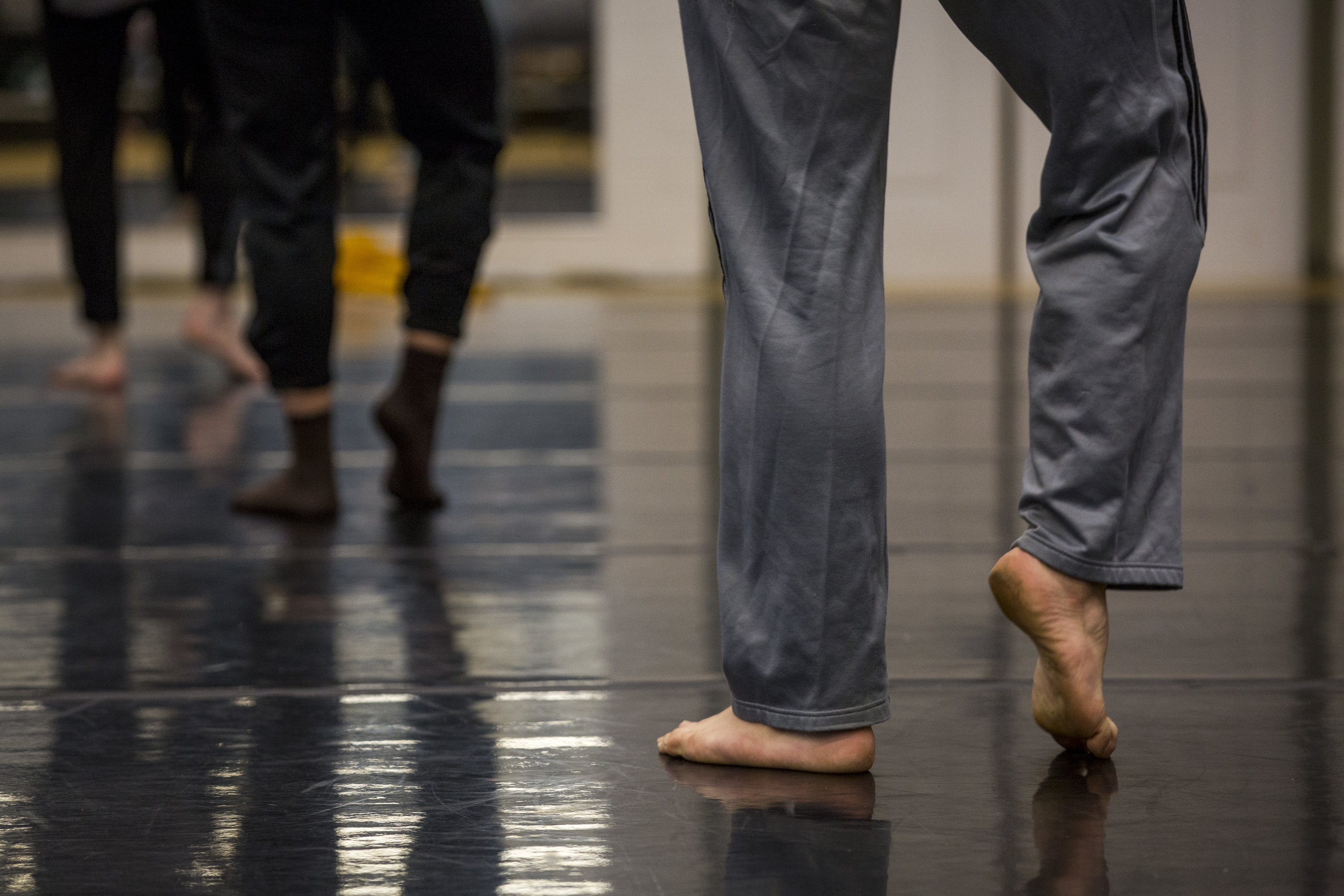  Ben Roach is the only male in his techniques class and only one of two men in the school of dance. 