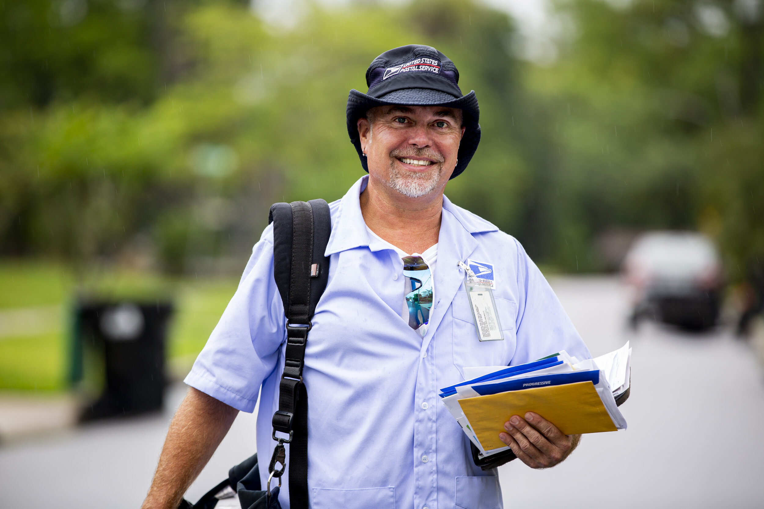  Andrew Hackney, letter carrier for USPS, said, "I have people that, unfortunately, I'm the only person they see each day. ... When you're on someone's porch, day in and day out year after year, you get to know them like family. To be a little bit of
