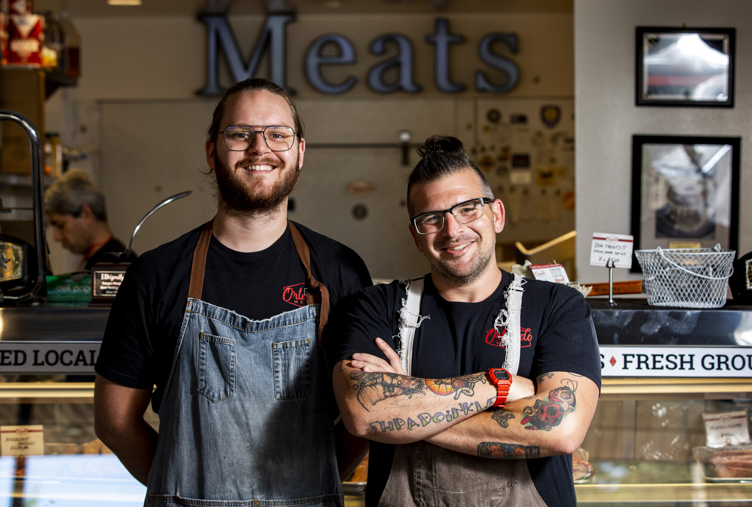  Eliot Hillis, culinary director and owner of Orlando Meats, right, said, "We're a treat, just like every other restaurant is a treat to just go out and have something to do that's not inside the house. I think people relish the freedom a little bit 