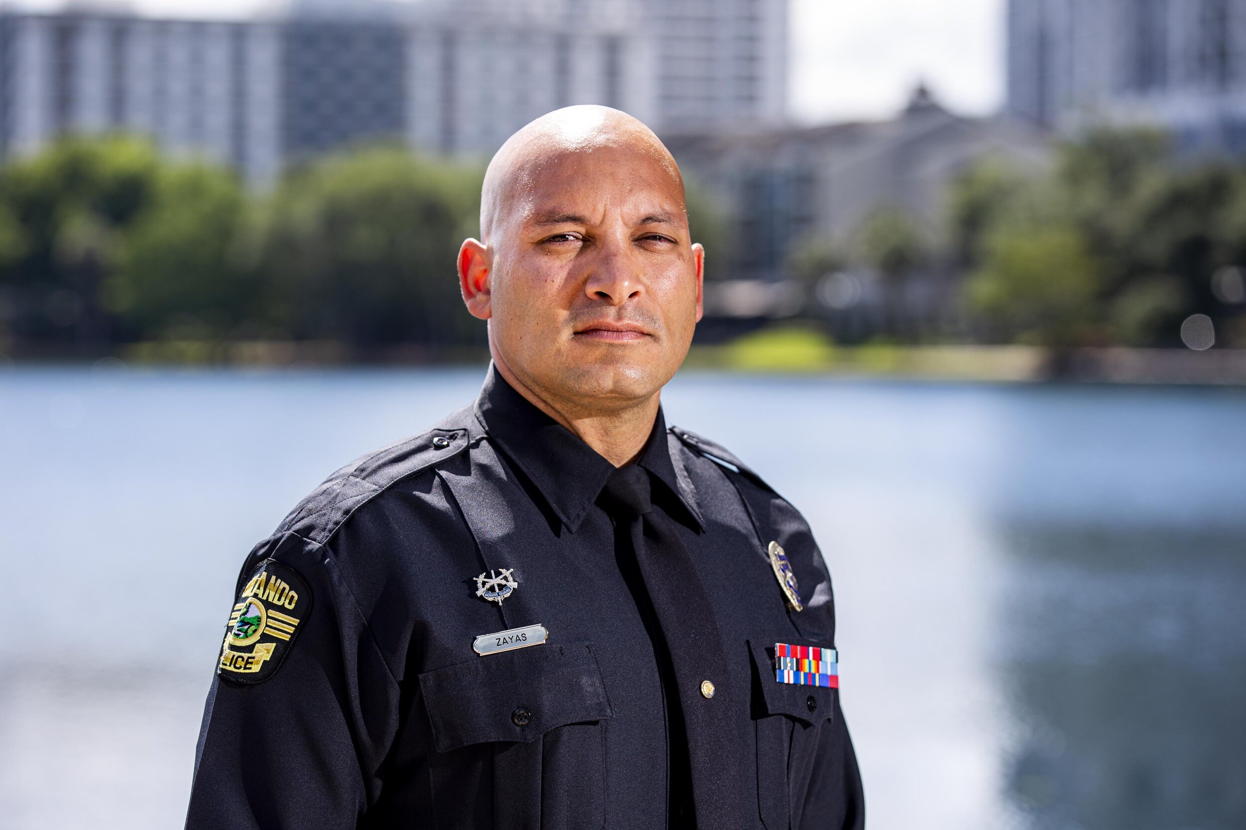  Officer Raul Zayas of Orlando Police Department said, "911 first responders, police officers, we always have to go. We are faced with many challenges, but we have to get acclimated to the situation and go out there and perform. The citizens, they re