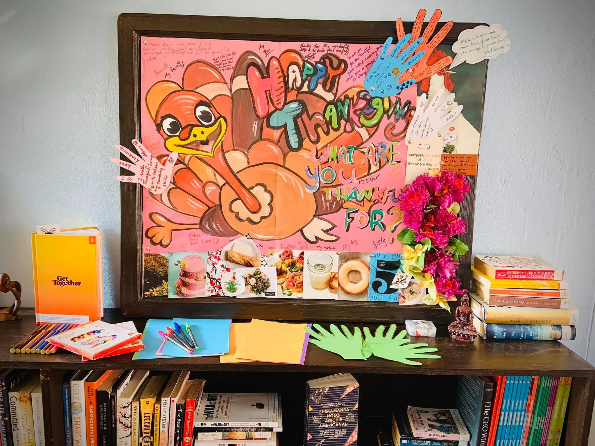 Art Club + Conversation Practice: What are you thankful for?
