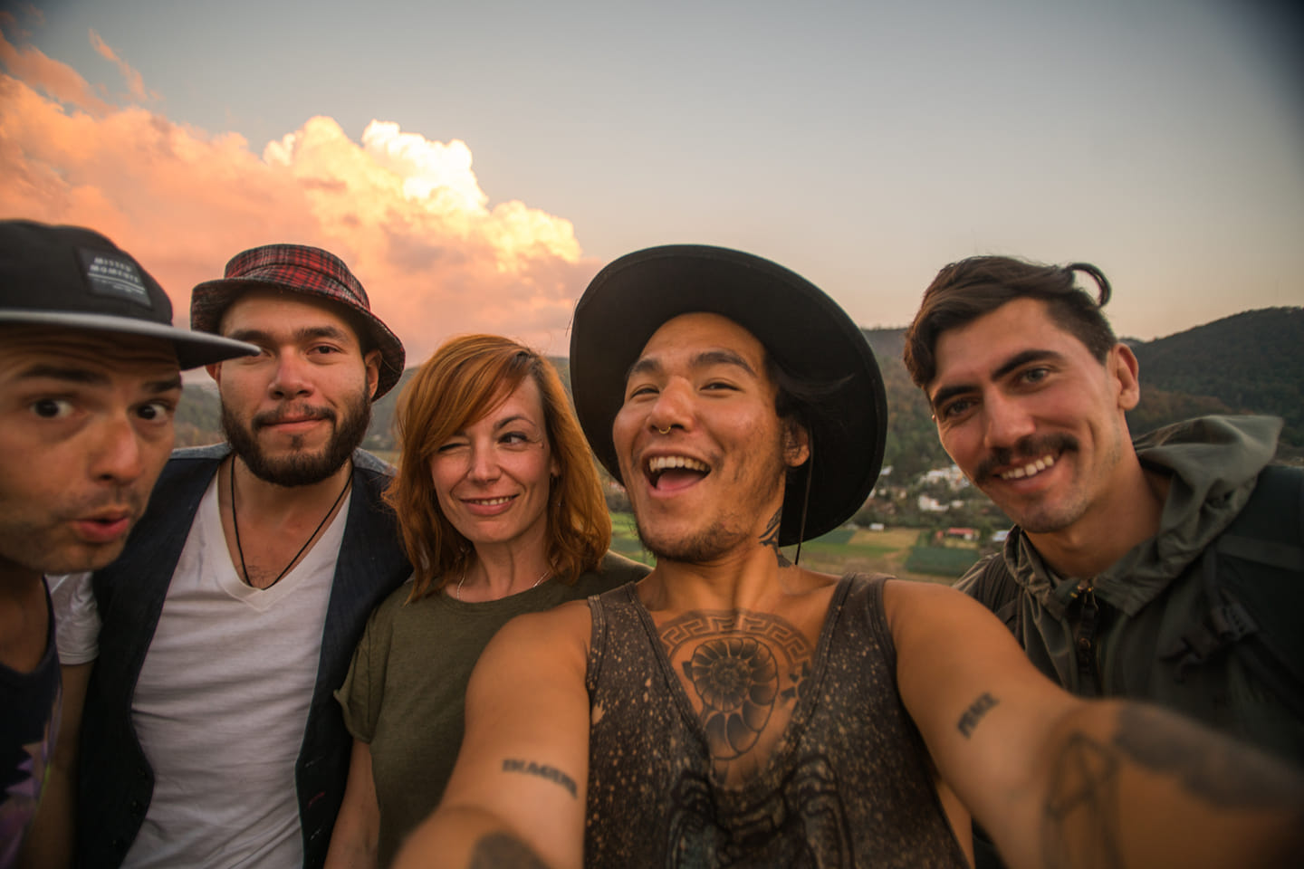 Necessary selfie with friends from all over the world, all meeting in San Cristobal, Chiapas (2019).