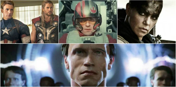Avengers: Age of Ultron (Image&nbsp;© Marvel), Star Wars: The Force Awakens (Image&nbsp;© Disney), Mad Max: Fury Road (Image&nbsp;© Warner Bros.), Terminator: Genisys (Image&nbsp;© Paramount Pictures)&nbsp;
