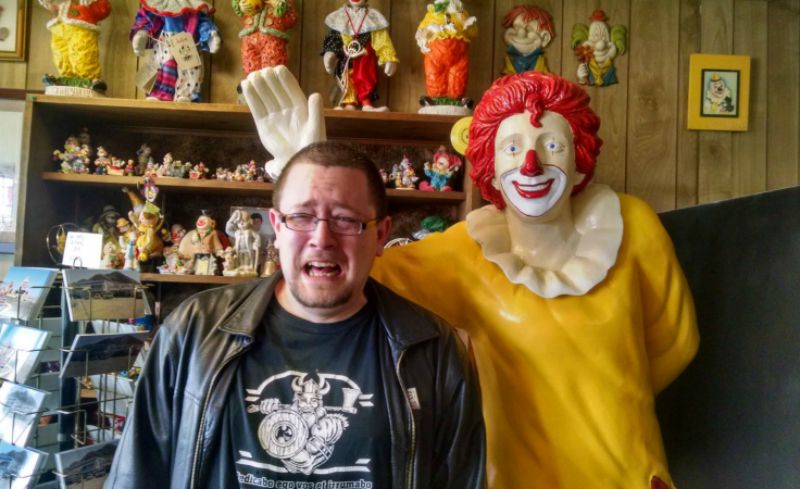 The last known photo of the author (Image © Cara Gullotta). 