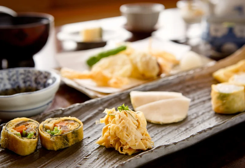 Yuba Kaiseki DInner at the temple retreat