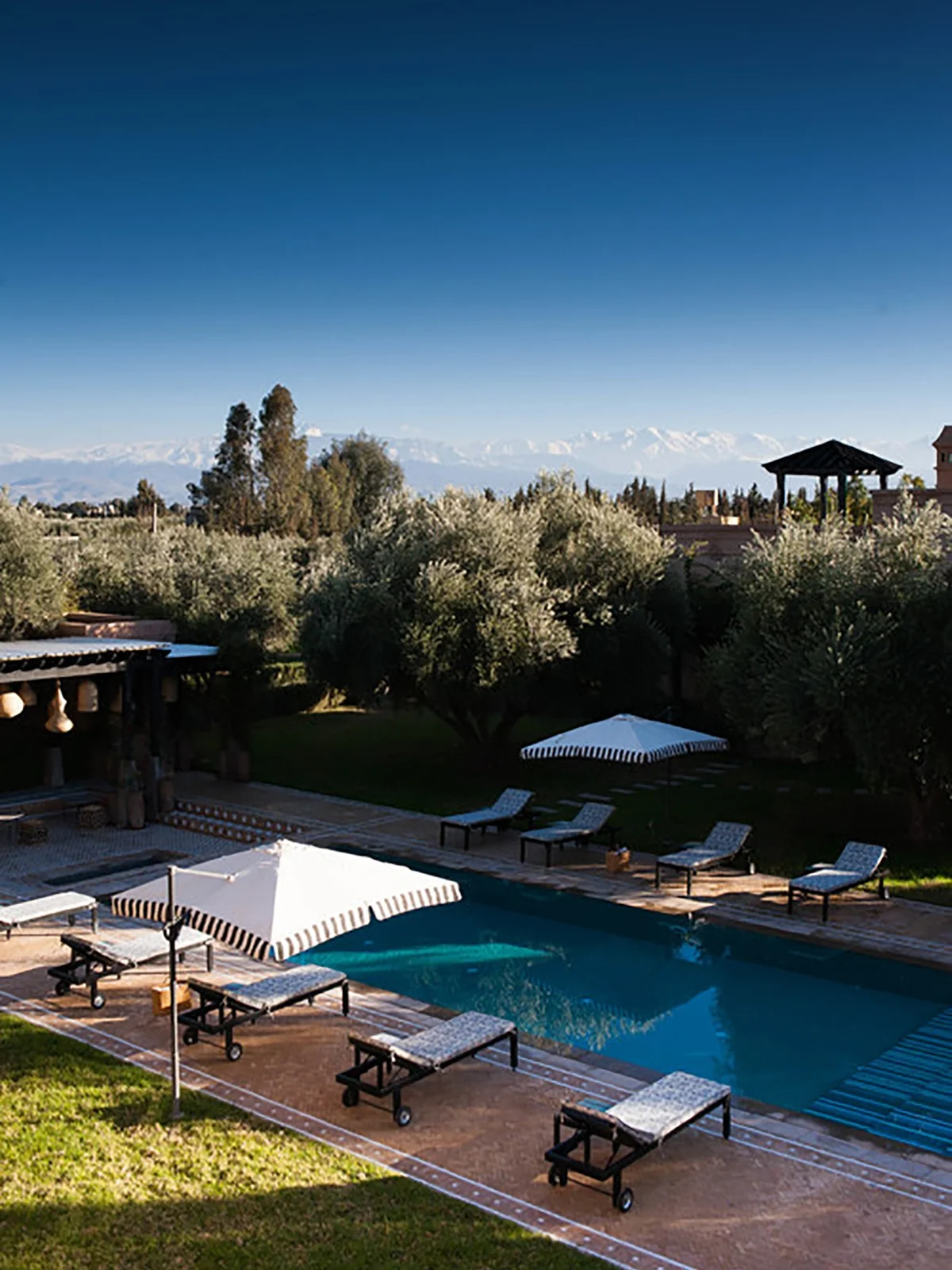 Image: Peacock Pavilions. Time to rest your mind and body by the pool.