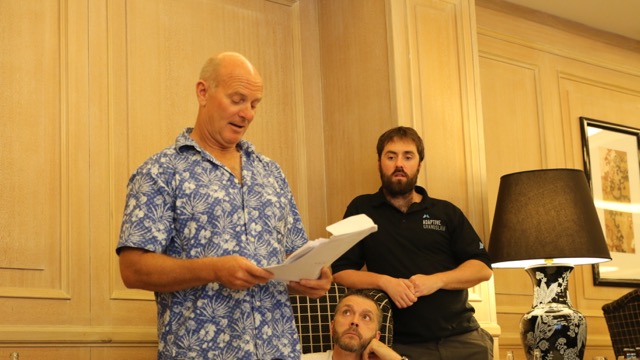 Harry gives the team their initial brief on what to expect on the highest mountain on the continent.