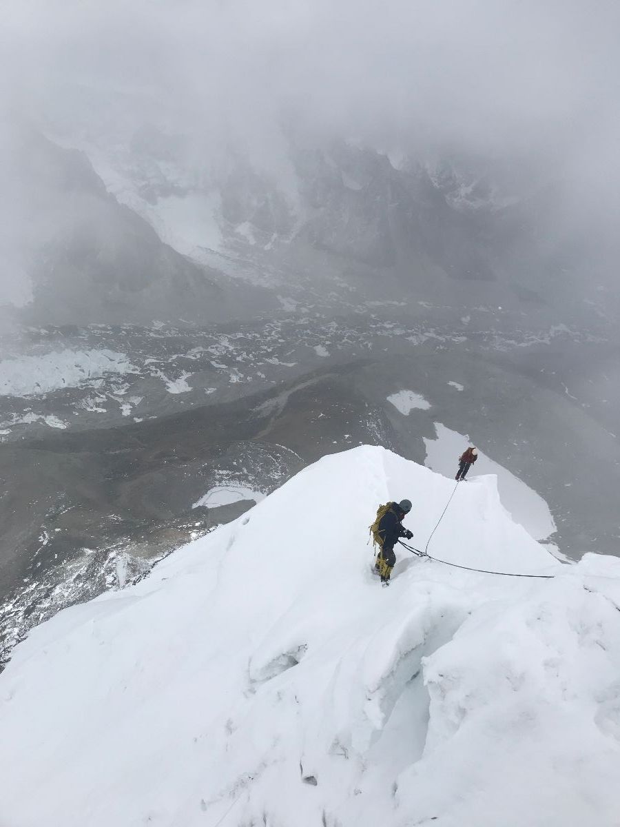 Descending Pumori. Photo Stephan Keck.