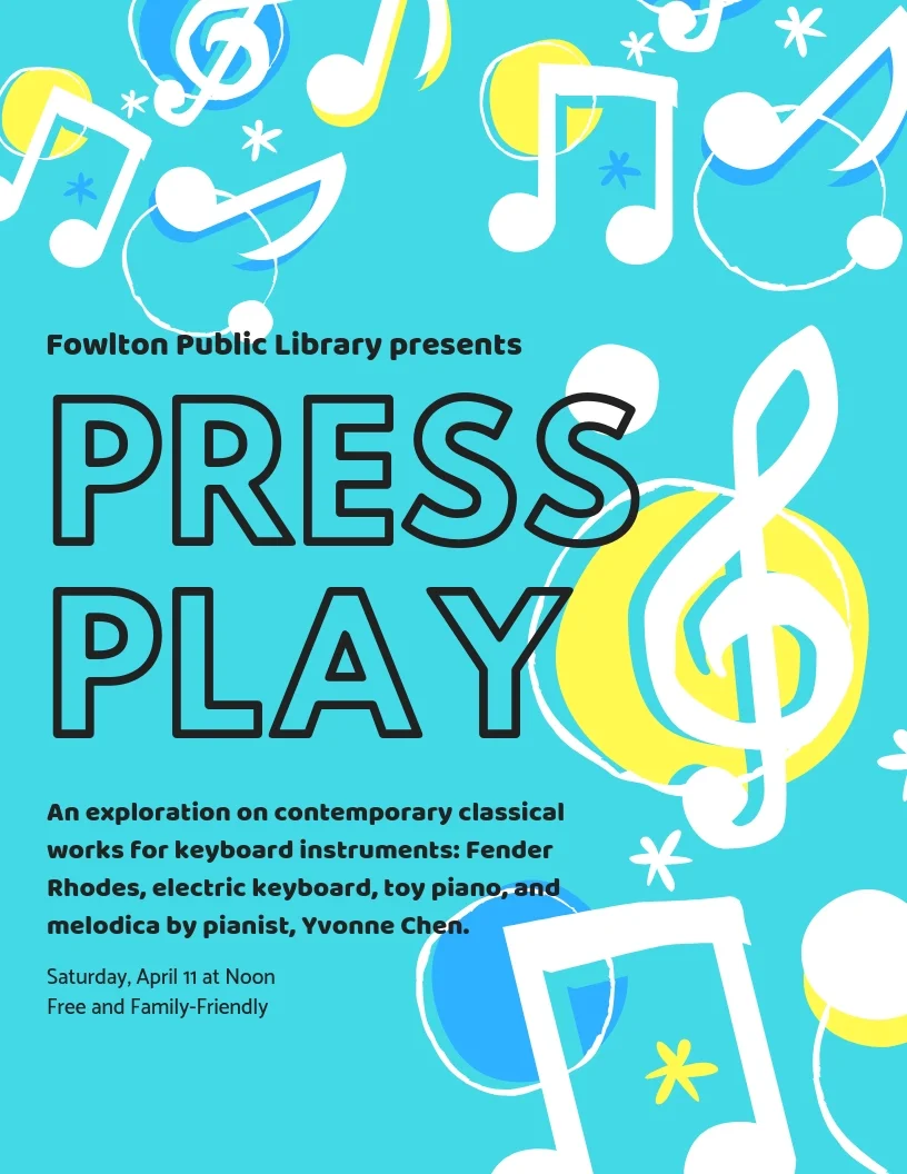 recital poster