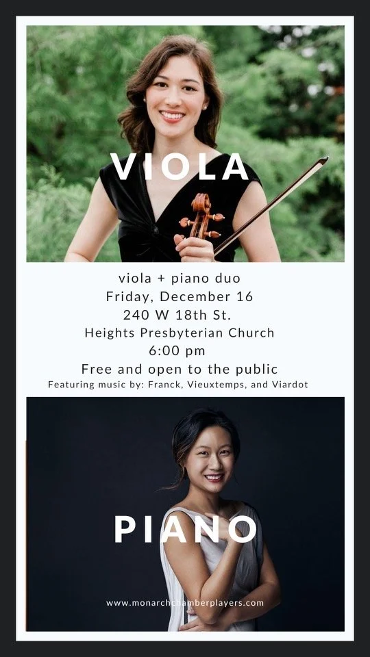 Tonya Burton, viola and Yvonne Chen, piano