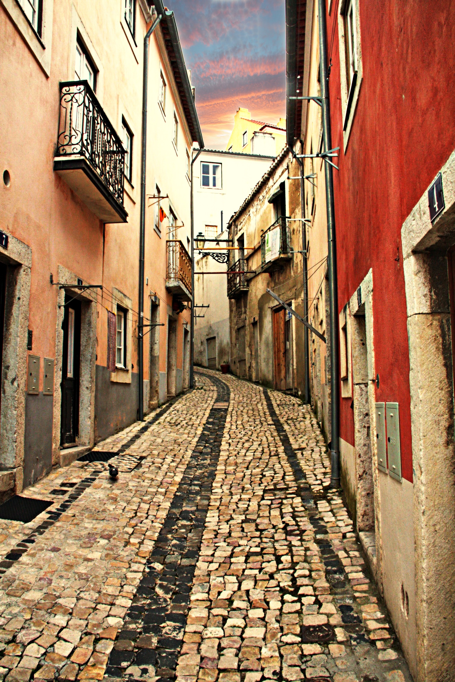 Street in Alfama Neighborhood  E101