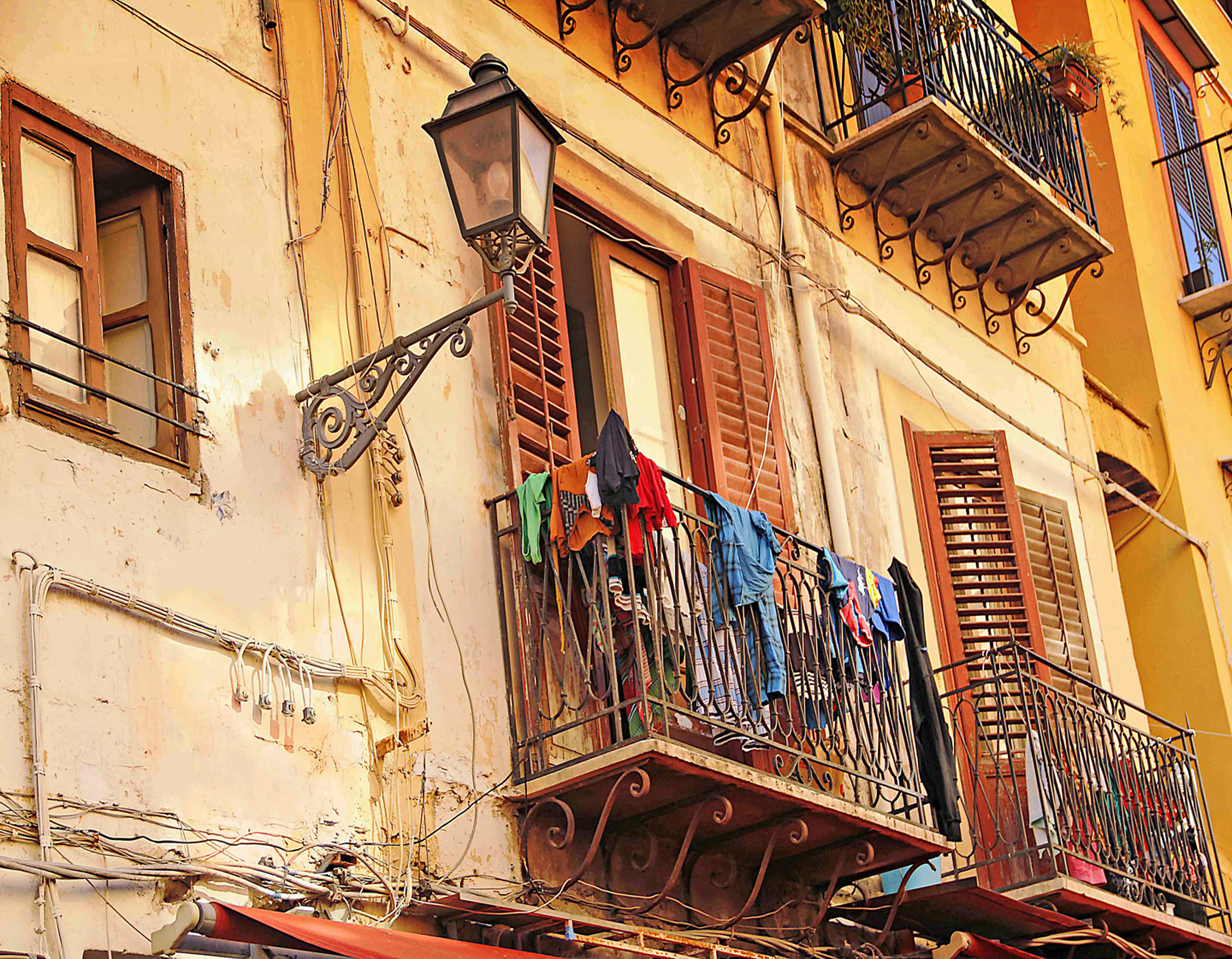 Clothes Drying on a Balcony E102