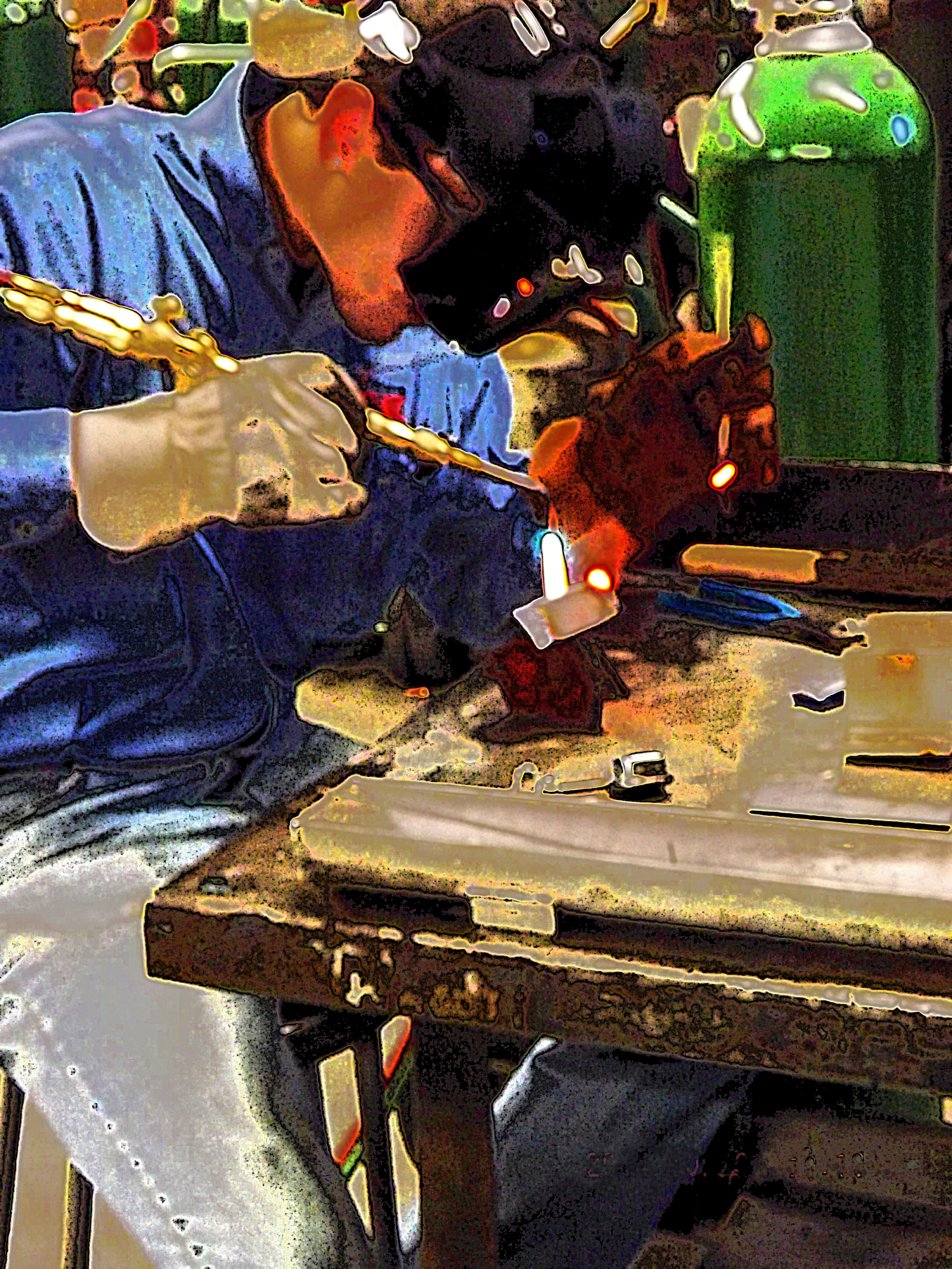 Young Man Welding  W112